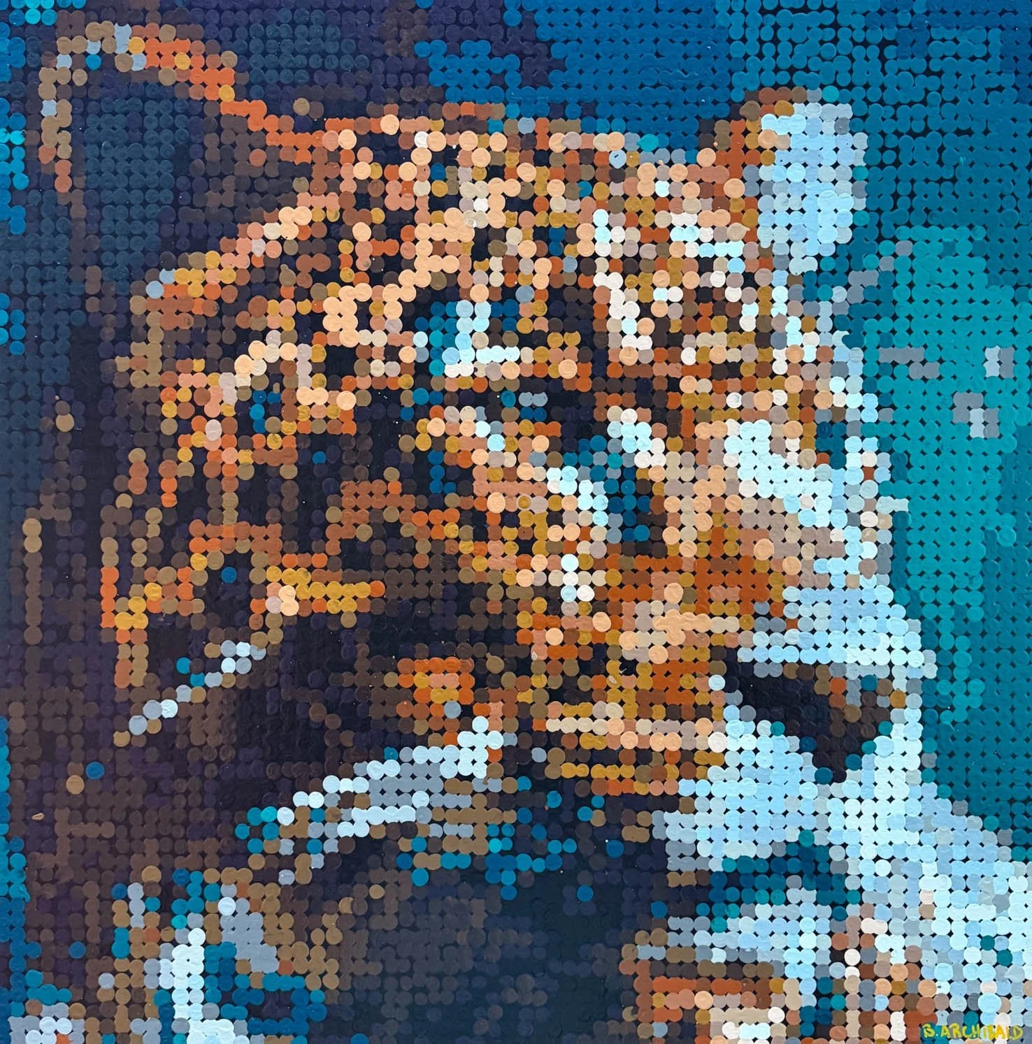 Touch of Strength | 36x36 | 4,900 Fingerprints | 1675