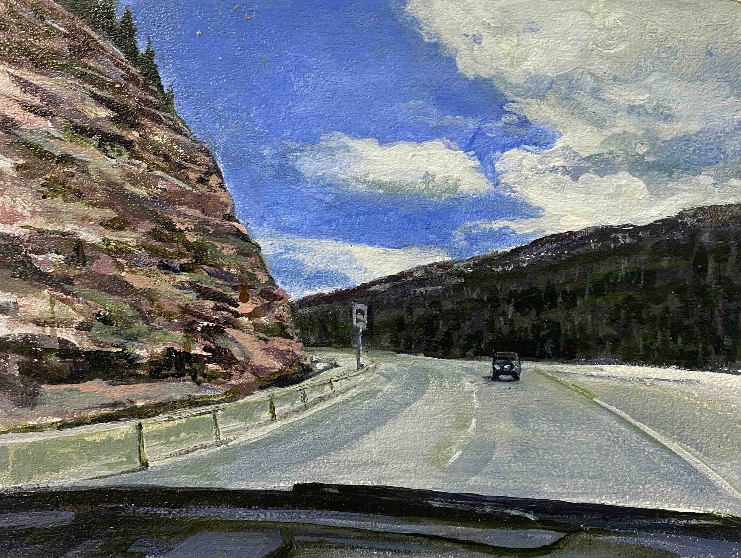 Approaching Avon | 6 x 8 | acrylic on panel | 275