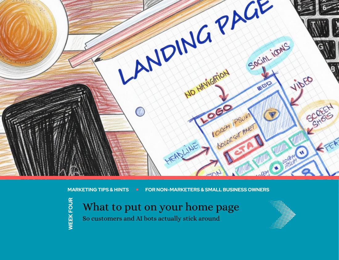 Week Four: Homepage Content Checklist for Small Business Websites