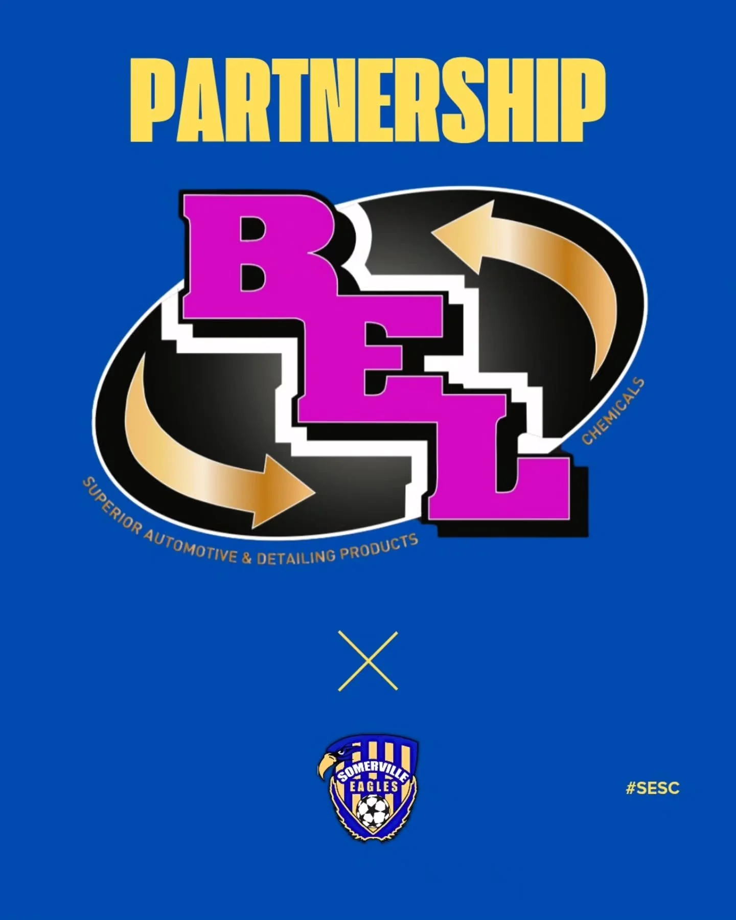🦅🤜 PARTNERSHIP 🤛 🦅 

The Somerville Eagles thank BEL Chem for their support this season! BEL Chemical Pty Ltd opened up in 2012 in Laverton North, Victoria. With dedicated staff and a fleet of fully stocked sales vans, BEL Chemicals will ensure f