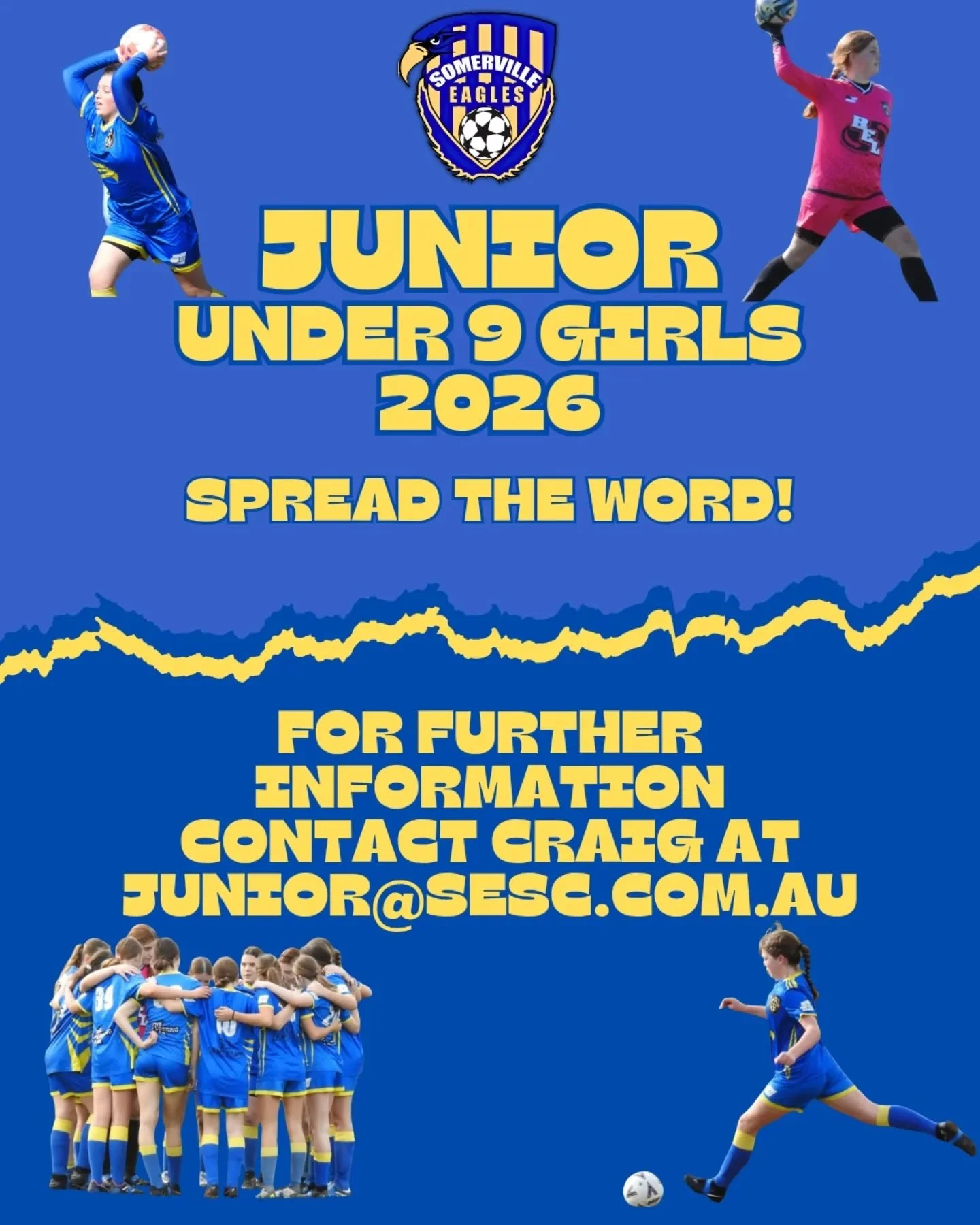 ⚽️ UNDER 9 GIRLS ⚽️ 

Registrations are now open for our Under 9 Girls side for 2026! It's a great opportunity for socialising and fitness! All skill levels are welcome!

Don't miss your chance to join our club, register now! Link is in our bio or vi