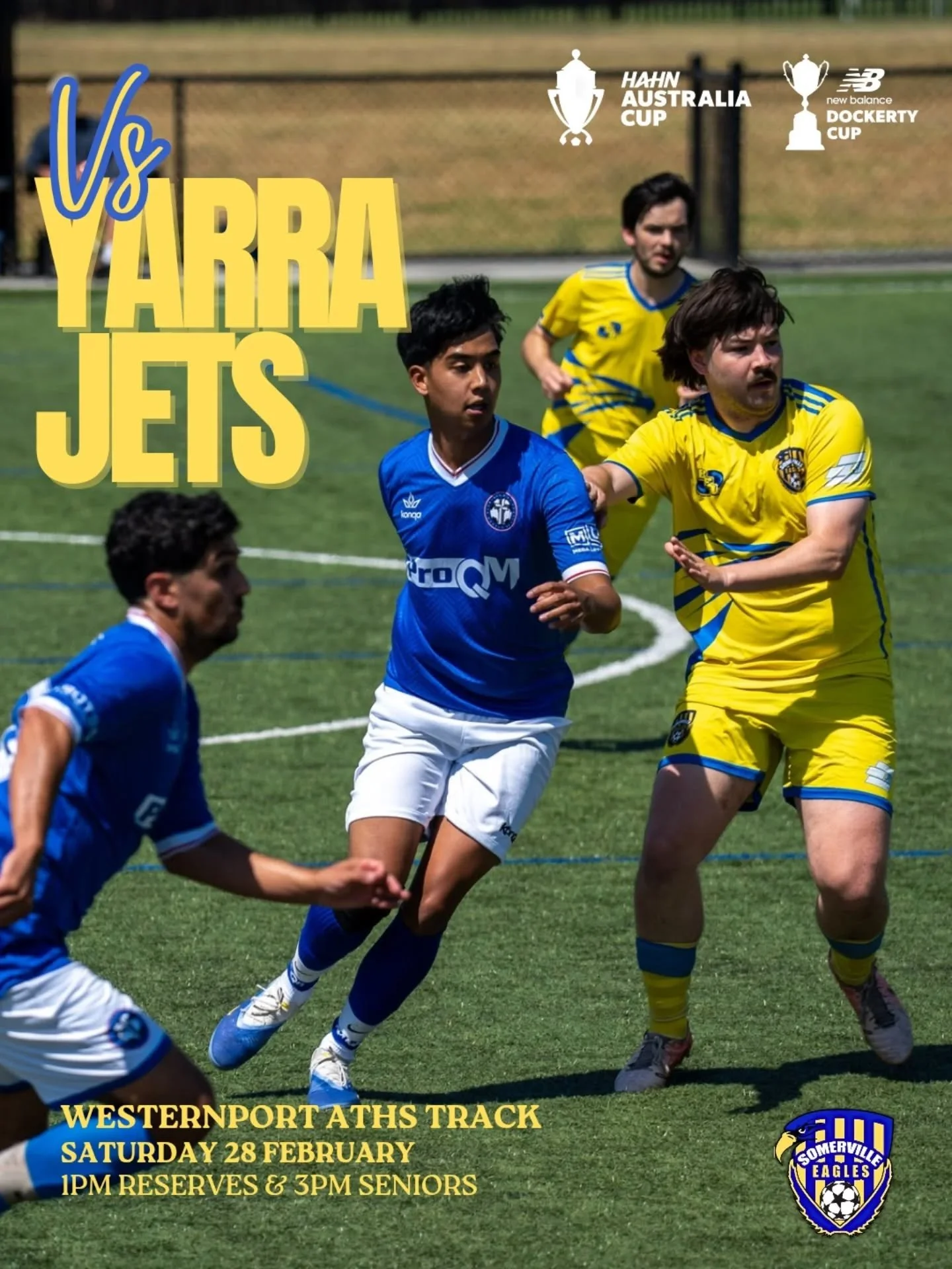 ⚽️&nbsp; SENIOR FOOTBALL ⚽️ 

CUP FOOTBALL ACTION THIS WEEKEND! We take on Yarra Jets, a team in our league this year to test how our preseason is shaping up against this seasons competition! Don't miss out on the Cup this weekend at Westernport! 

?