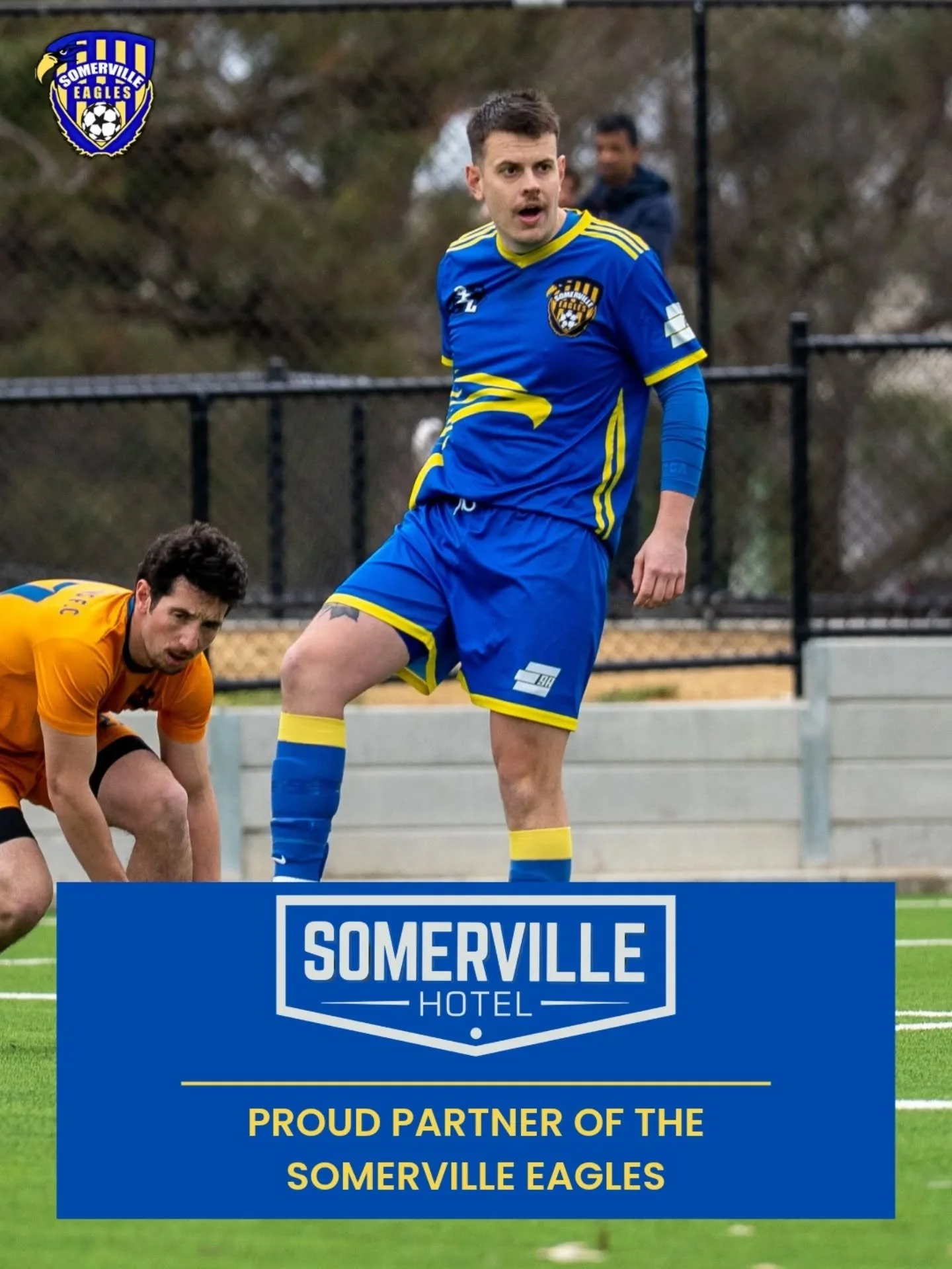 🦅 🥇 SPONSORSHIP ANNOUNCEMENT🥇 🦅 

We're thrilled to have the @somerville_hotel once again sponsoring our club! One of Somerville's trademark institutions, and our second training ground, the Somerville Hotel serves great food and drinks. Thank yo
