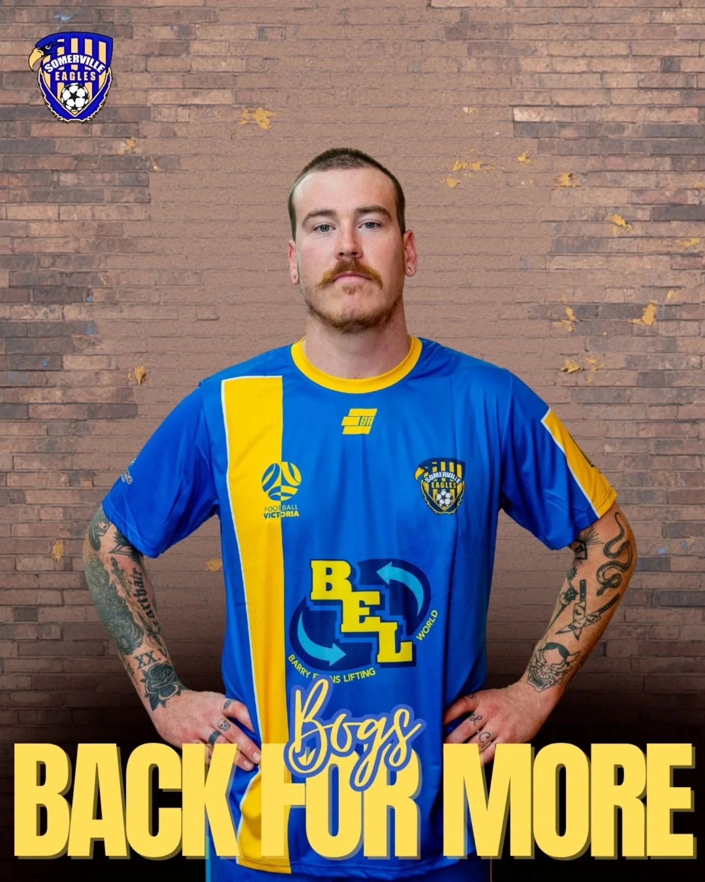 ⚠️ RE-SIGNING ALERT ⚠️ 

@conbogs is BACK! After a year off, Bogs returns, bringing strength and solidity to the Sommie defence! Already with one clean sheet under his belt, we wish good fortunes to any attackers trying to get past Bogsy, they're ser