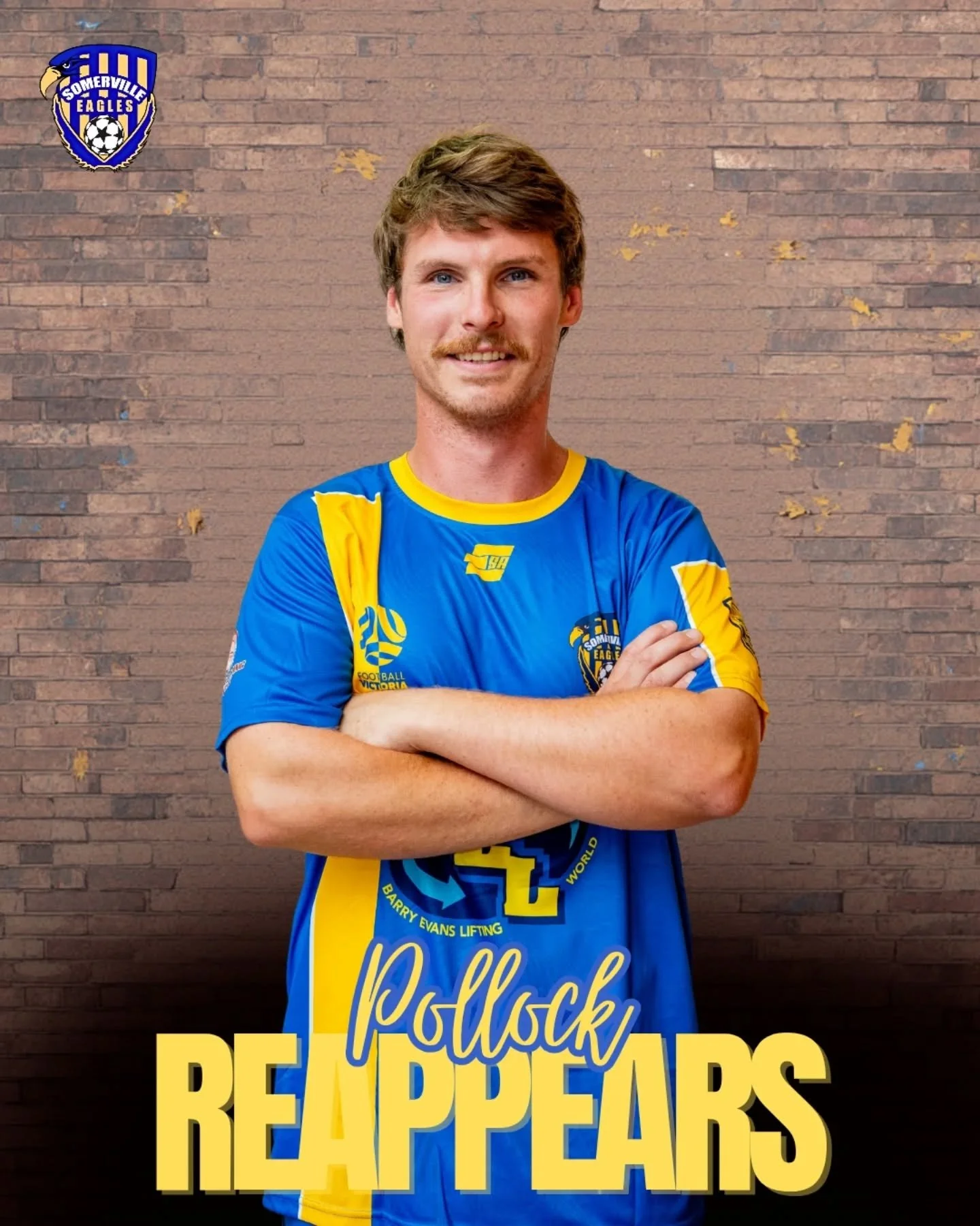 ⚠️ RE-SIGNING ALERT ⚠️ 

@tom.pollock8 is once again whipping in balls and eating ankles in a Sommie shirt! A long serving player of the club, Pol has always been a popular guy both on and off the pitch. A great bloke to always have around the club, 