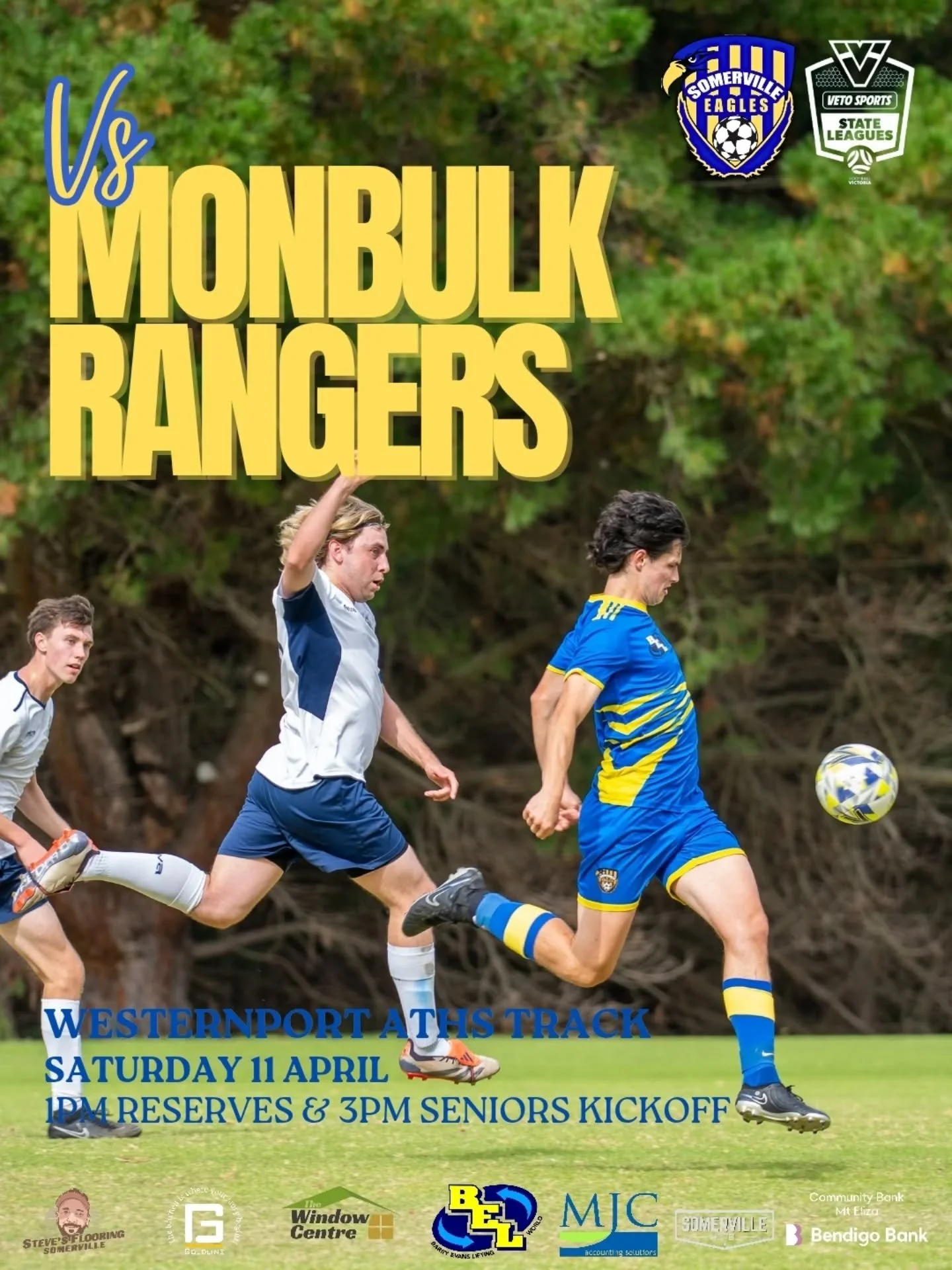 ⚽️ SENIOR MENS FOOTBALL ⚽️

We look to make it two 6 point Saturdays in a row as we take on Monbulk Rangers at home. Come watch our seniors try and hand Monbulk their first loss of the season, and get down early to support the Ressies, who are 2 from