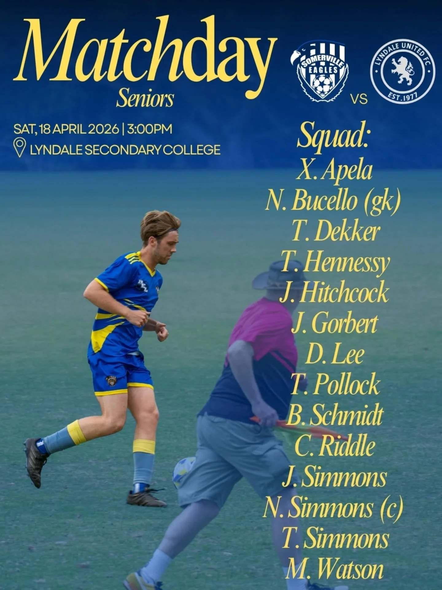 Those matchday squads 😍 

#sesc 🦅