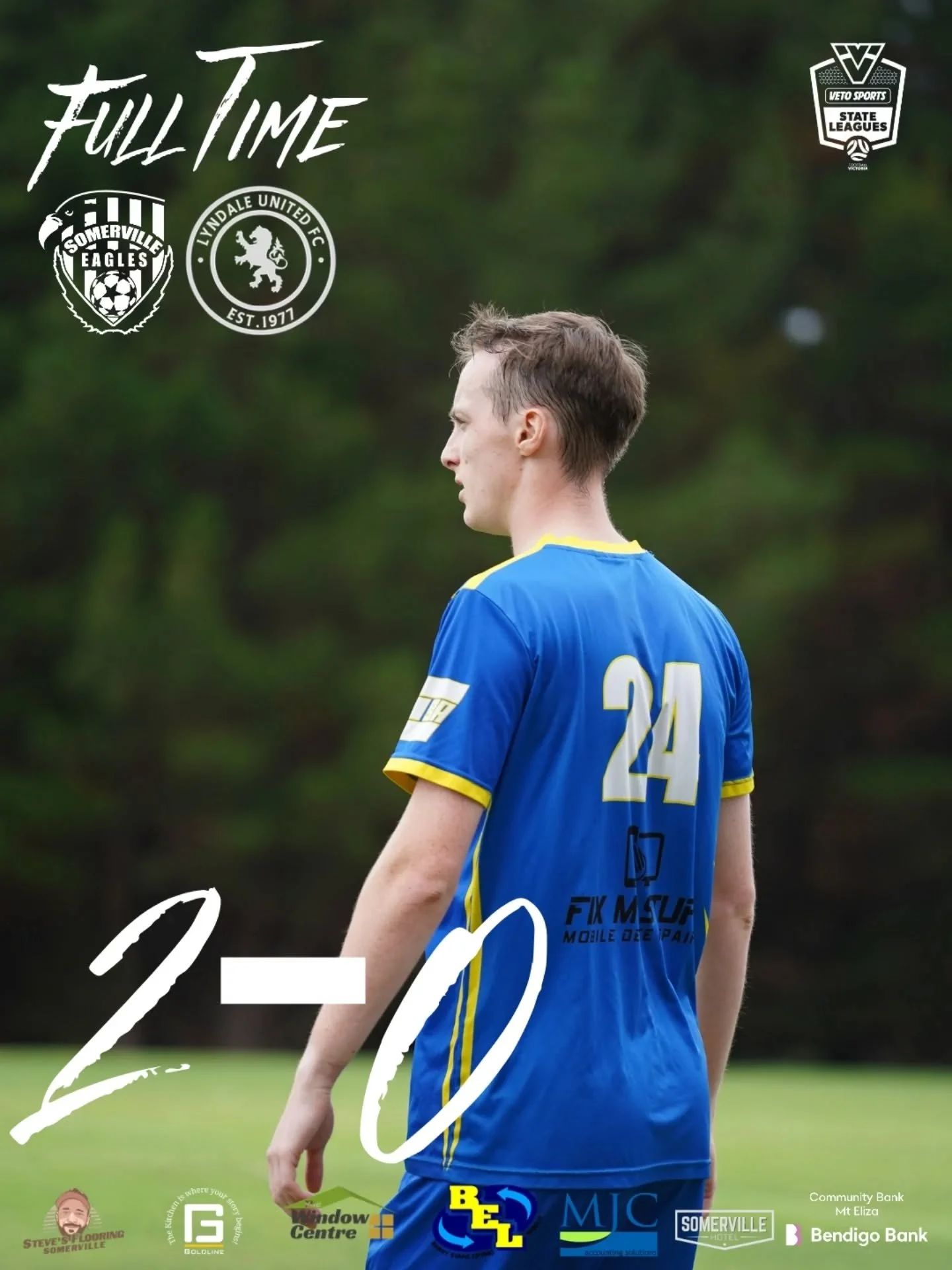 GUTSY! 

Our ressies have continued their dominant start to the season, this time with a huge win against Lyndale. After 15 minutes, it became an uphill battle after young keeper Dave Lennox handled the ball outside the box, resulting in a straight r