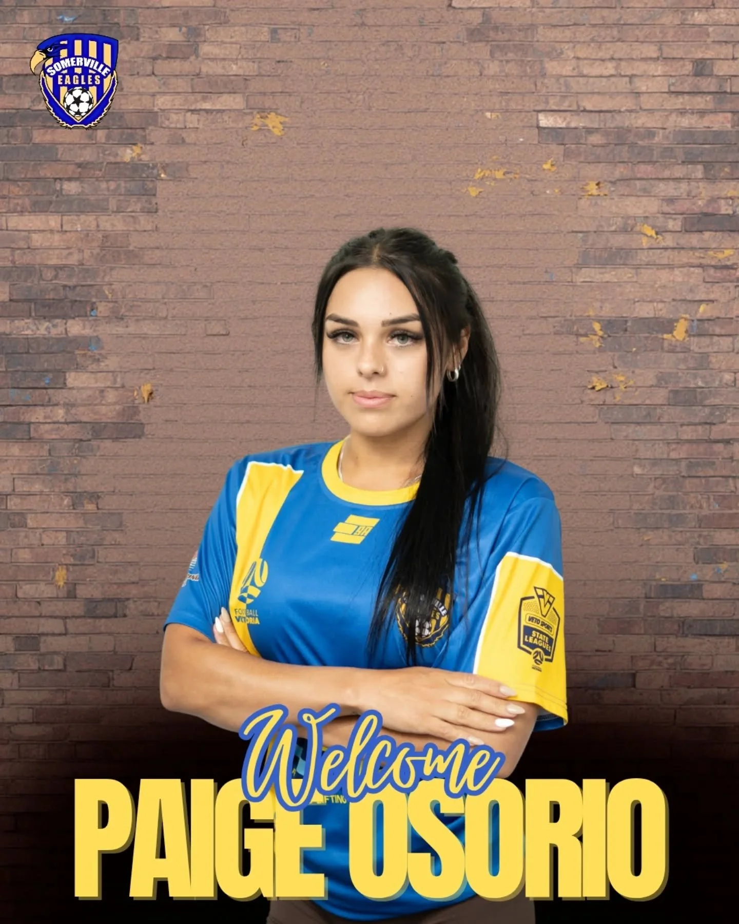 🖊 SHEAGLES SIGNING 🗒

Welcome to Paige, our newest Osorio Superstar! Paige adds her talents to our forward line, and having made her debut against Mount Waverley last Sunday, we're already thrilled with this signing! Exciting things ahead! Welcome 