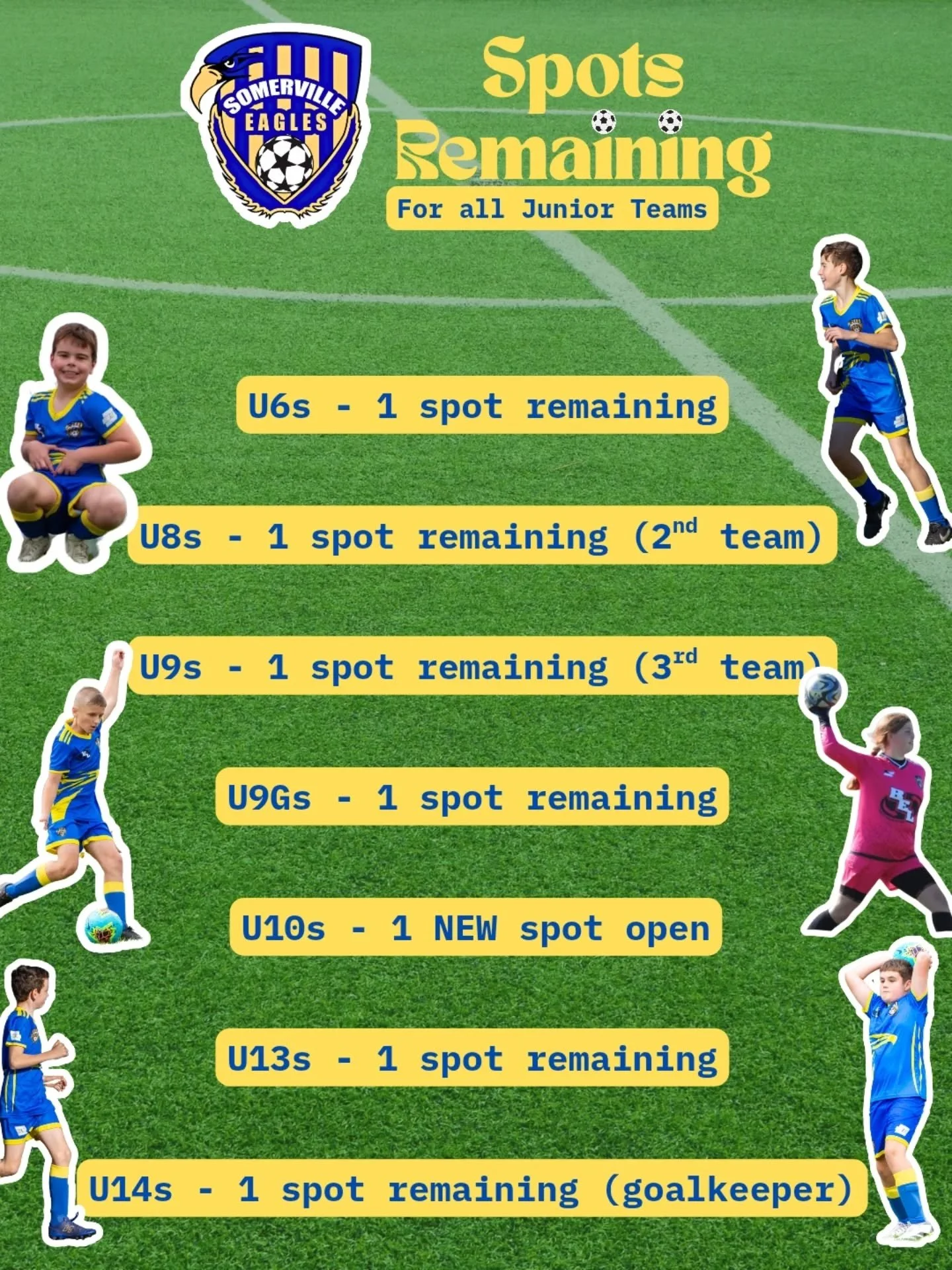Final spots in our junior teams! Season has kicked off, don't regret not joining by following the link in our bio!

For any enquires about joining a team, contact Craig at junior@sesc.com.au.

#sesc 🦅