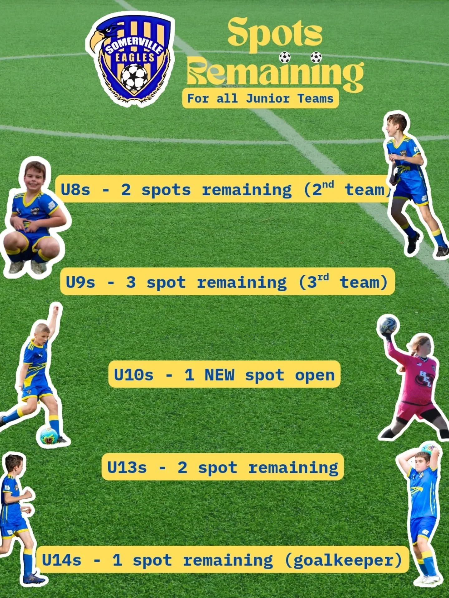 Final spots in our junior teams! Season has kicked off, don't regret not joining by following the link in our bio!

For any enquires about joining a team, contact Craig at junior@sesc.com.au.

#sesc 🦅