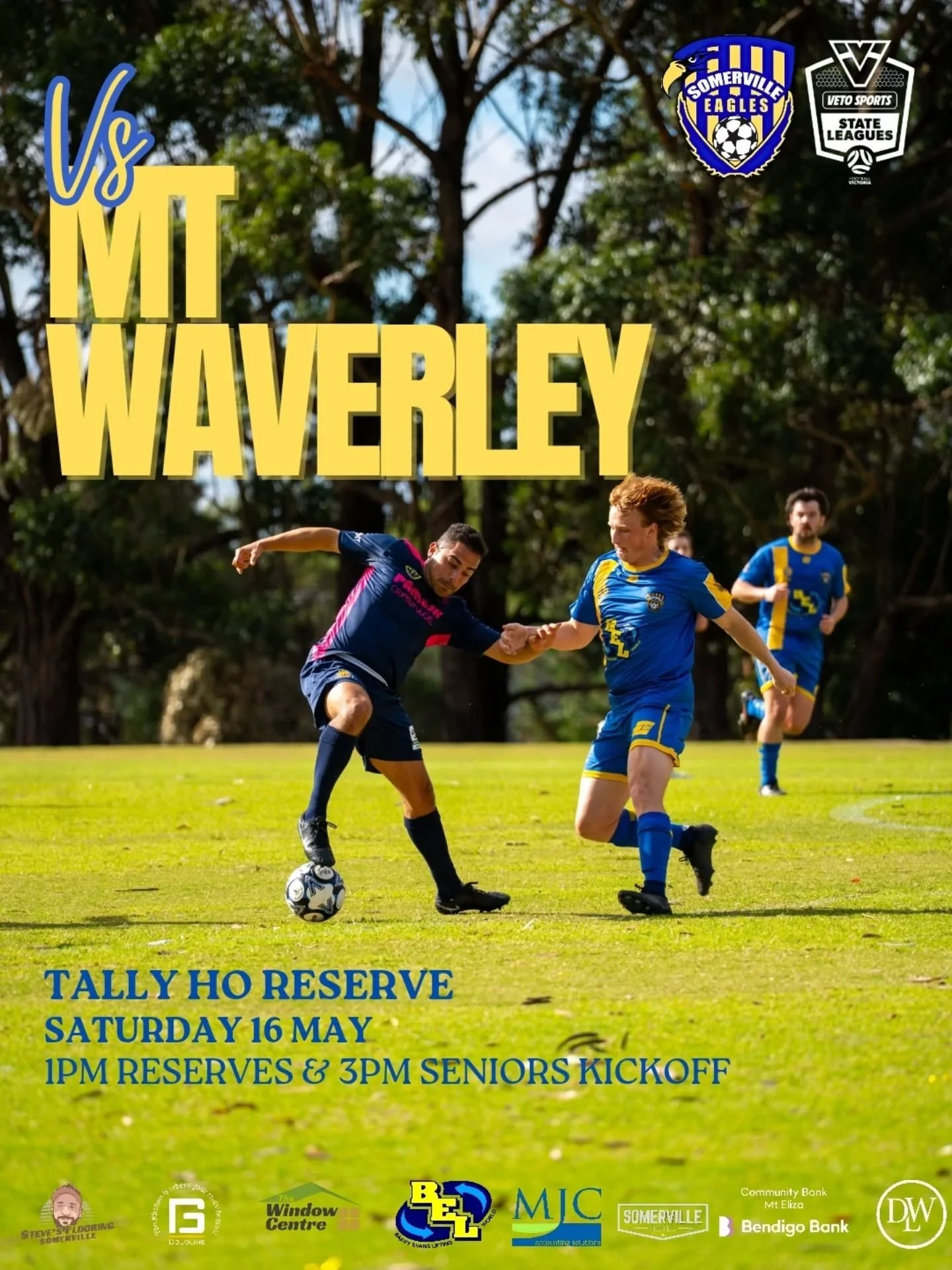 ⚽️&nbsp; WOMENS FOOTBALL WEEK ⚽️ 

Tally ho Eagles fans, as we lock onto our weekend opposition Mt Waverley City! Both seniors and reserves put in good performances last week but fell short, so it will be redemption time away from home! Get down and 