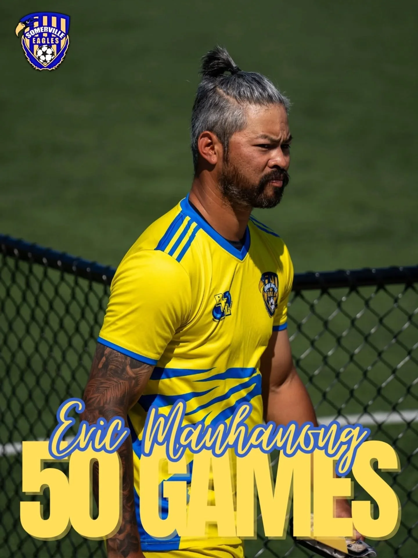 Congratulations to Eric Mahanong who played their 50th game on the weekend vs Lilydale Montrose! Eric has been around the club for ages, with this social media admin having some very fond memories of playing alongside him in our 2018 season! Ez has a