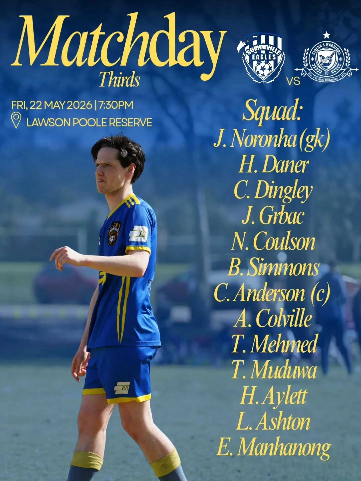 Big matchday squad for a blockbuster Friday!

#sesc 🦅