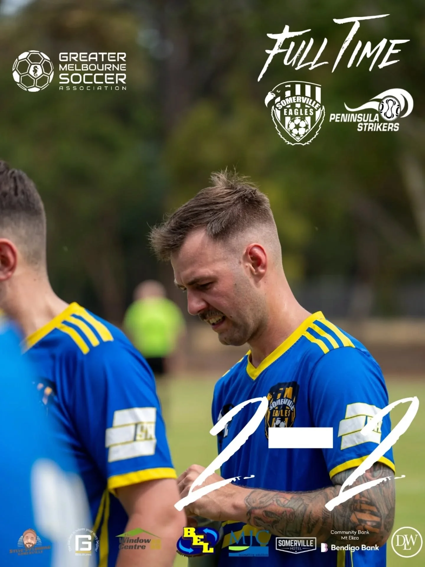 We share the points with Peninsula Strikers. Goals to Captain @calebandersonphotography and @alexcolvill.e were only two of many chances the boys had to win. Lots of positives to take onto the next round after the bye!

#sesc 🦅