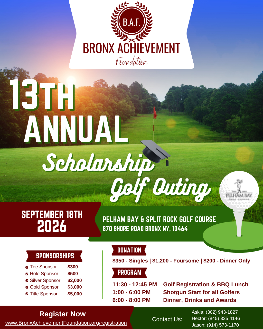 13th Annual Scholarship Golf Outing