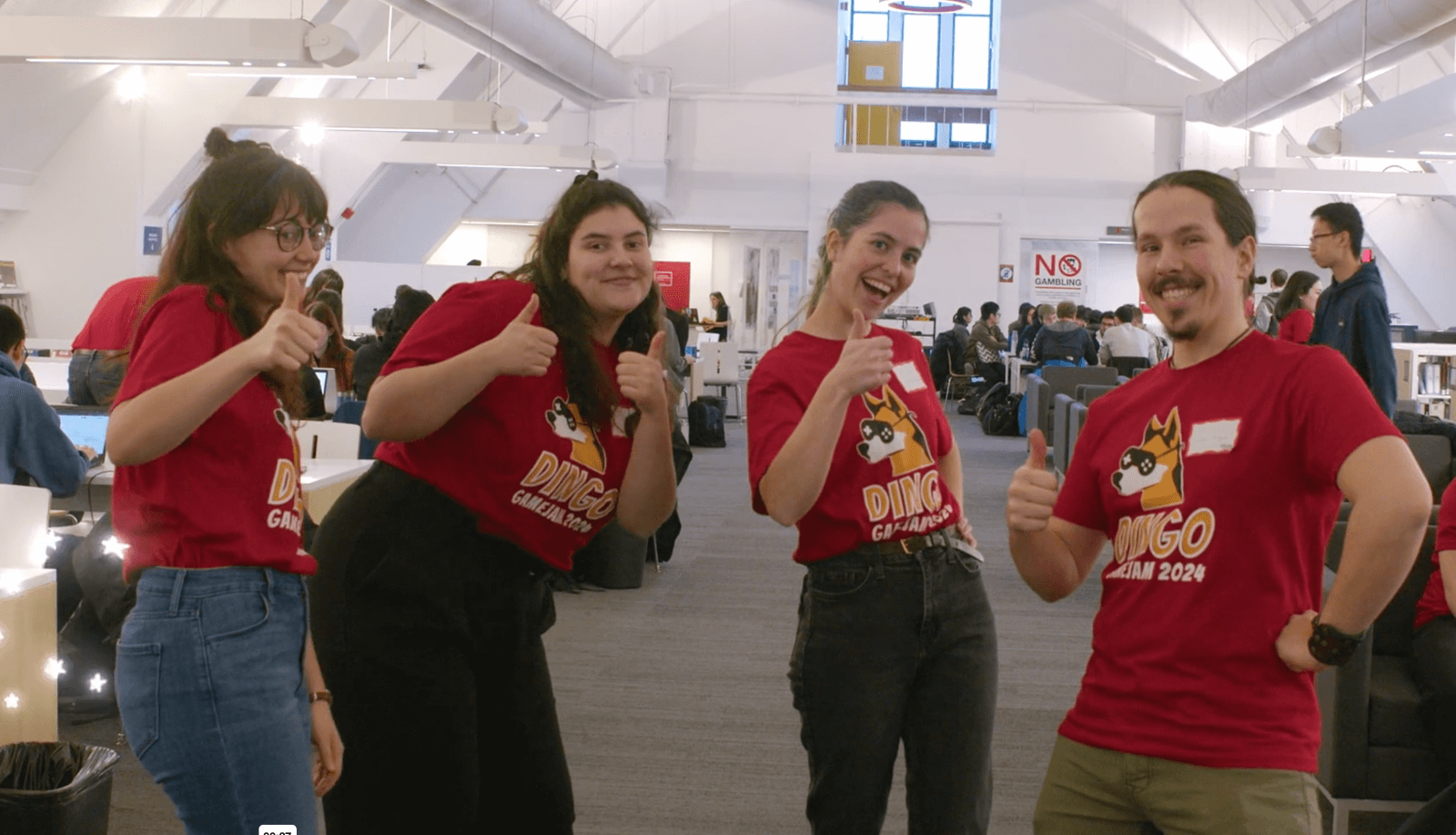 Affordance mentors at the Dingo GameJam