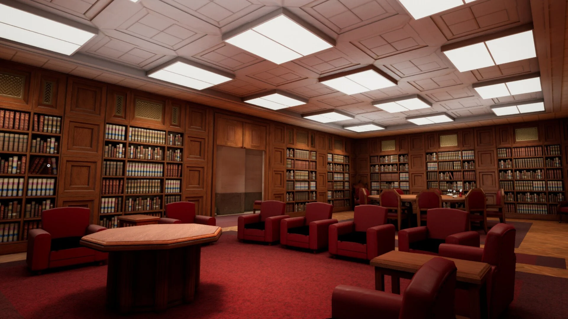 The game's version of the Canadian supreme court's deliberation room