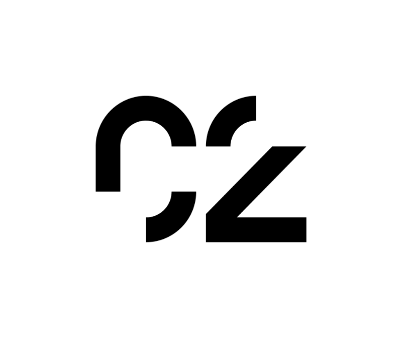 The C2 Montréal logo, a C and a 2 with white square overlays in the bottom-left of the C and top-right of the 2.