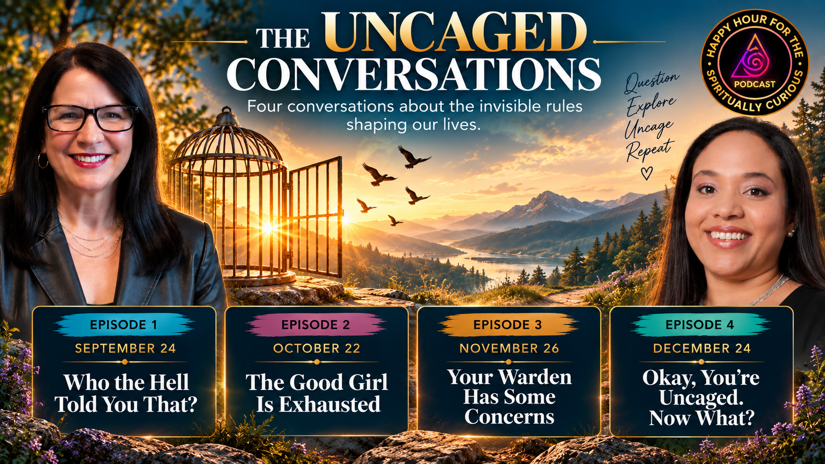 Four Uncaged Conversations