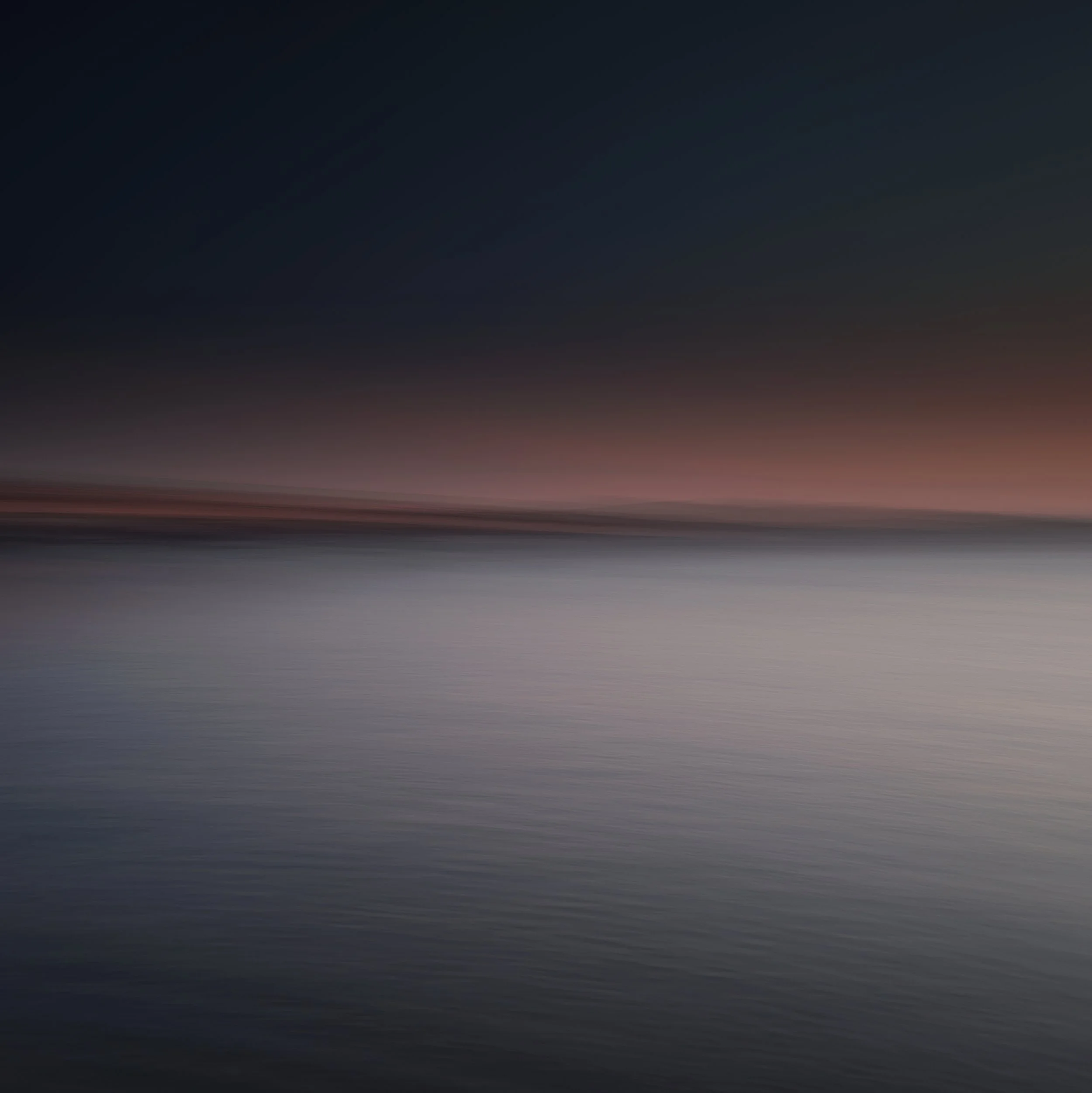 "Littoral Light Interval" 2024, Photograph, mounted wood panel with epoxy resin coating, 20"X20"