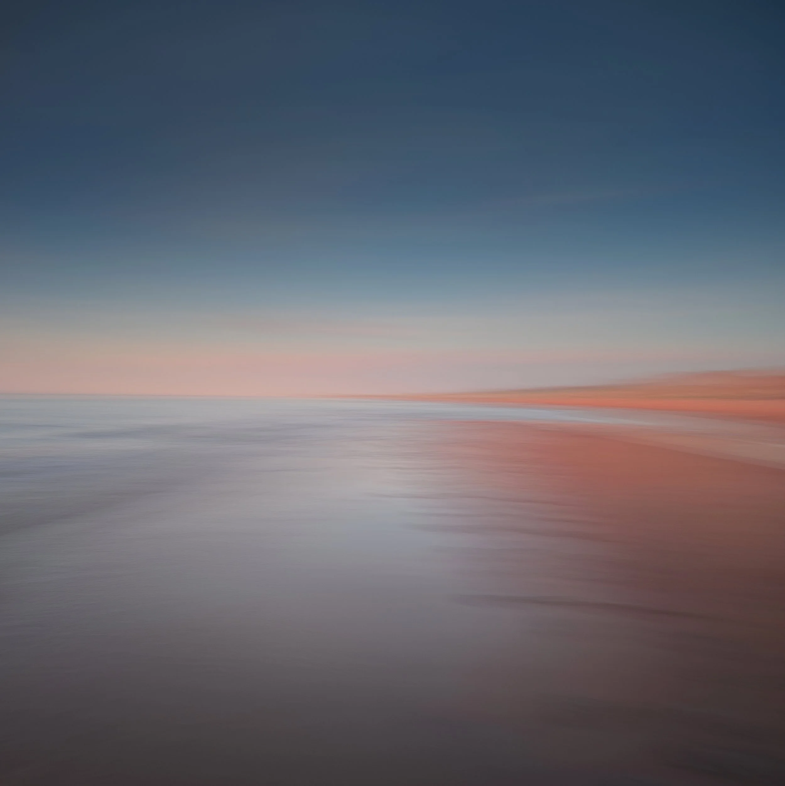 "Where Color Begins to Drift" 2025, Photograph, mounted wood panel with epoxy resin coating, 20"X20"