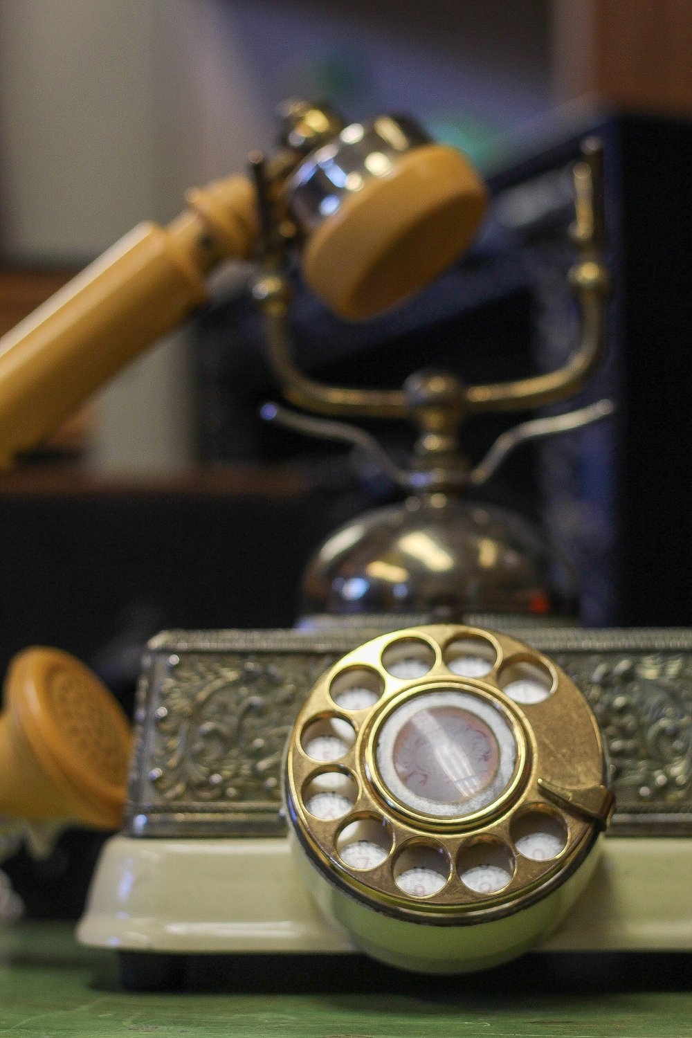 TELEFONO a ROTELLA decorativo VINTAGE buonissime condizioni CR