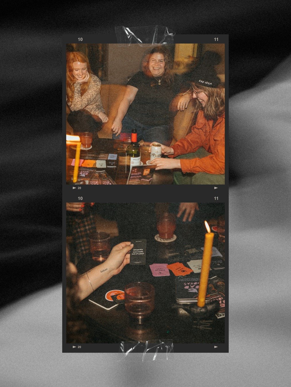 Embracing chaos at the Bad game night in Tacoma 🐦&zwj;⬛

DM us to host one for you &amp; your friends, or buy the deck at badideas.studio/shop

#badideas #weekend #gamenight