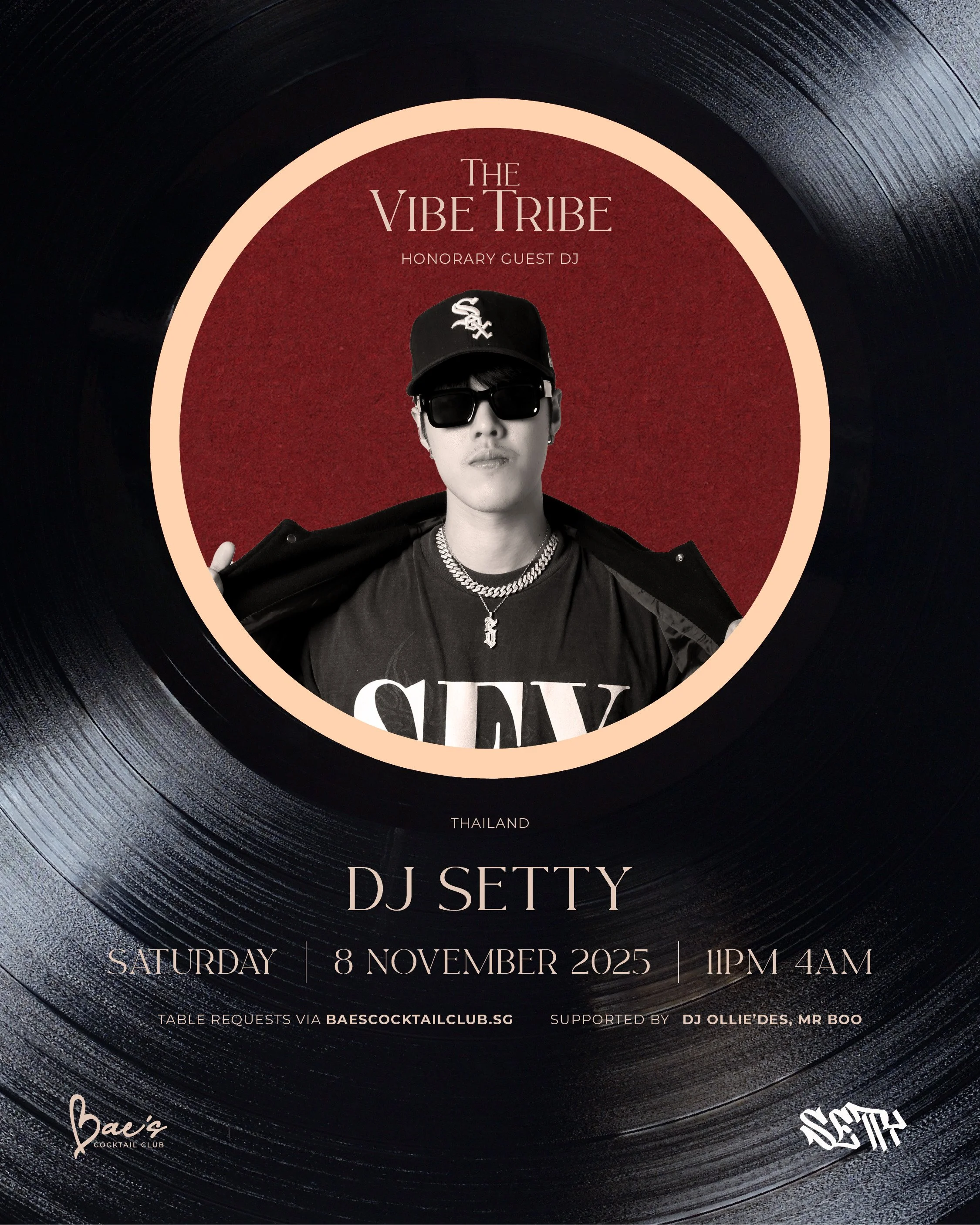 The Vibe Tribe - DJ Setty — Baes Cocktail Club