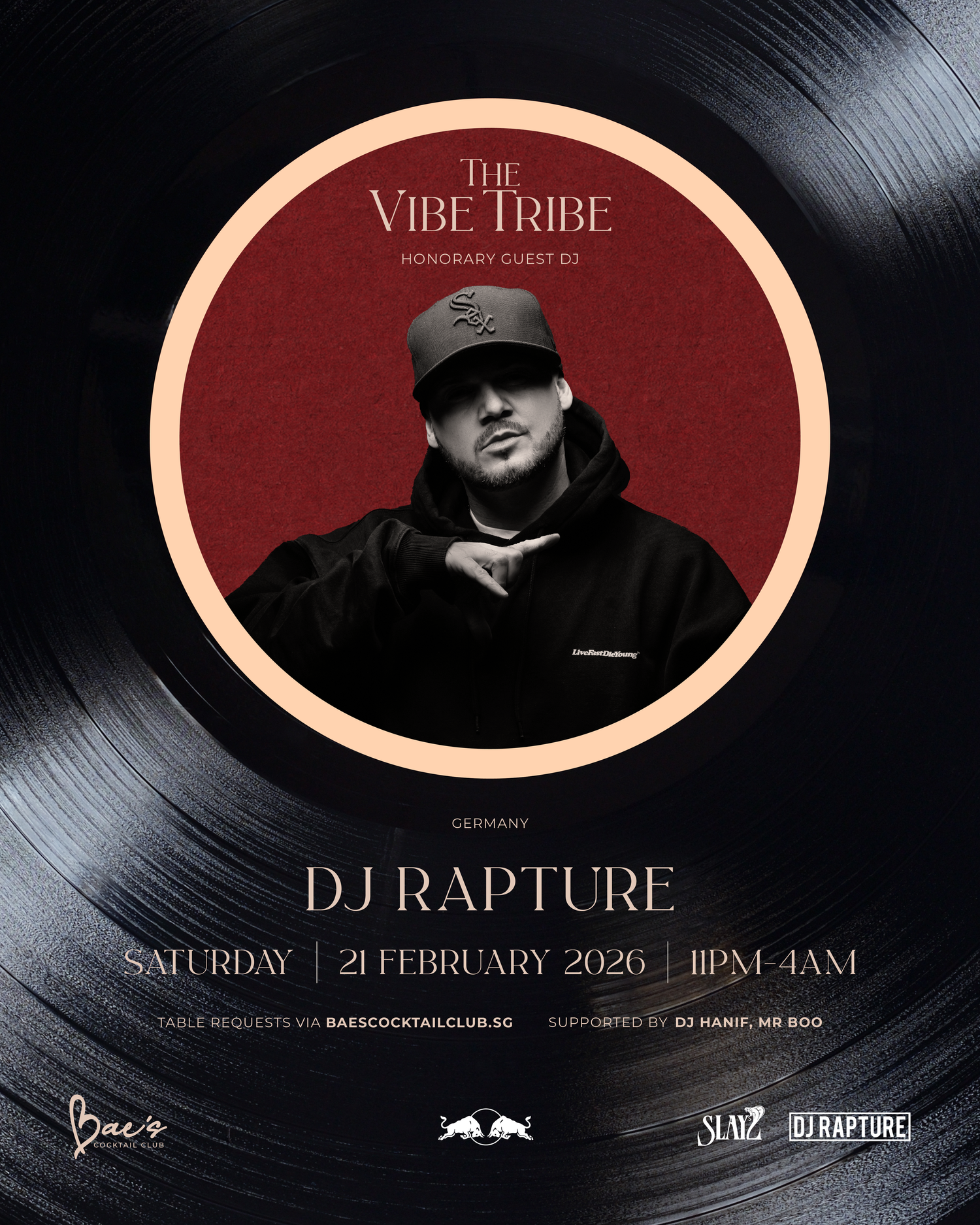 Dj Rapture The Vibe Tribe - DJ Rapture — Baes Cocktail Club