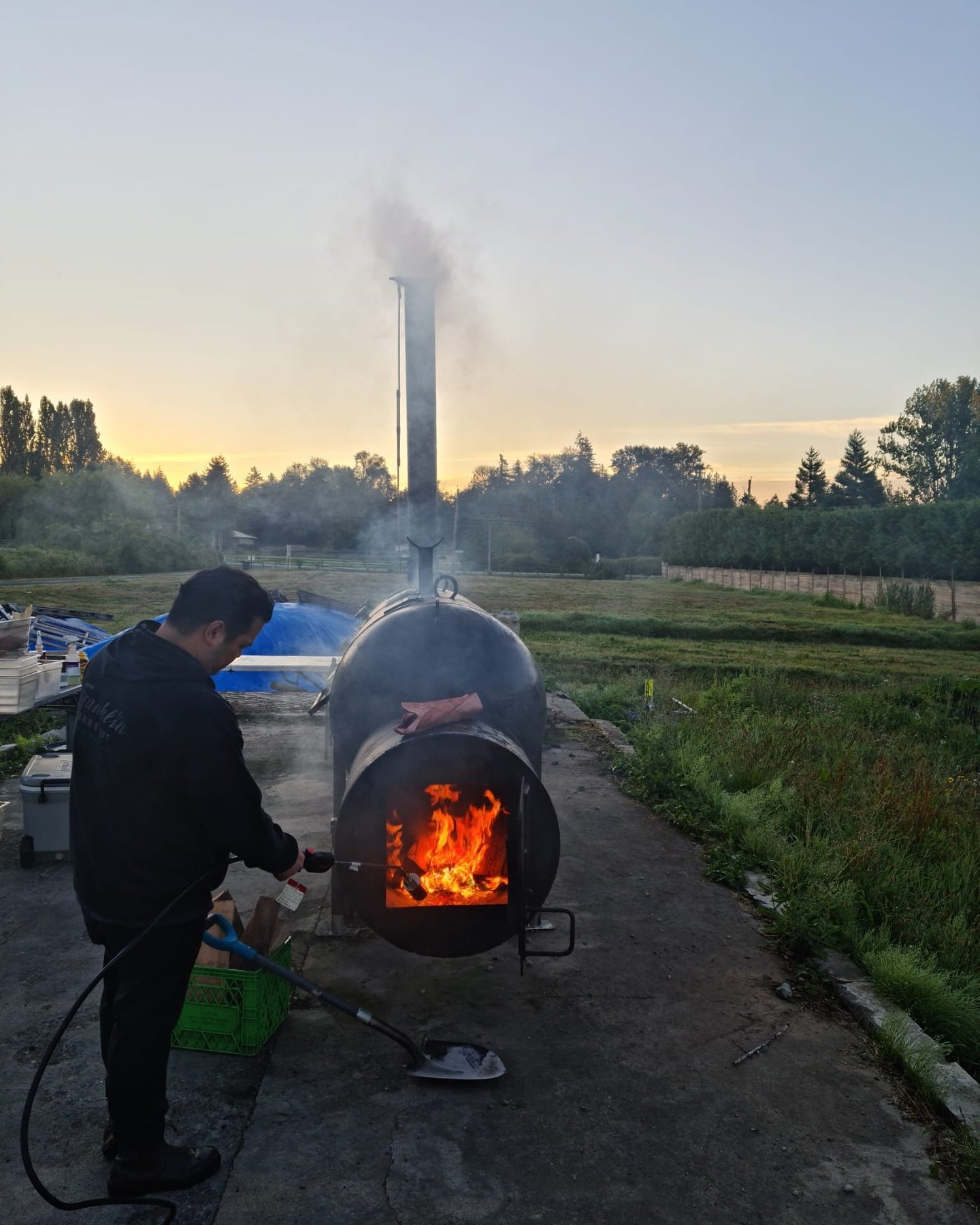 Real barbecue is simple but it&rsquo;s not easy.

Only two days away until our August 24 &amp; 25 Balinese/Indonesian bbq pop-up happening from 11am-2pm @thefarmersapprentice! 

The beef cheeks, lamb bellies, and the pork bellies are smoked for about