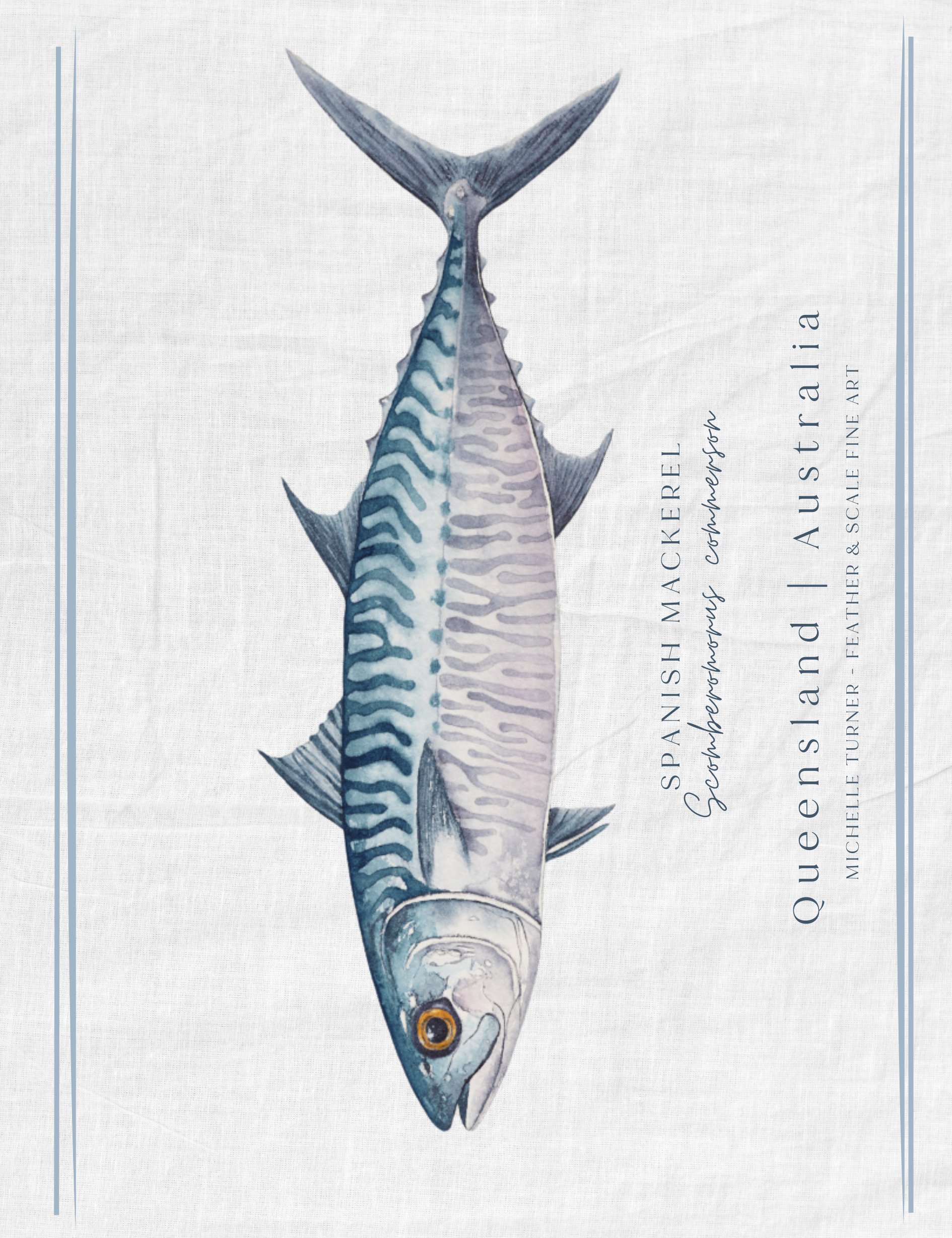 Tea Towel | Spanish Mackerel