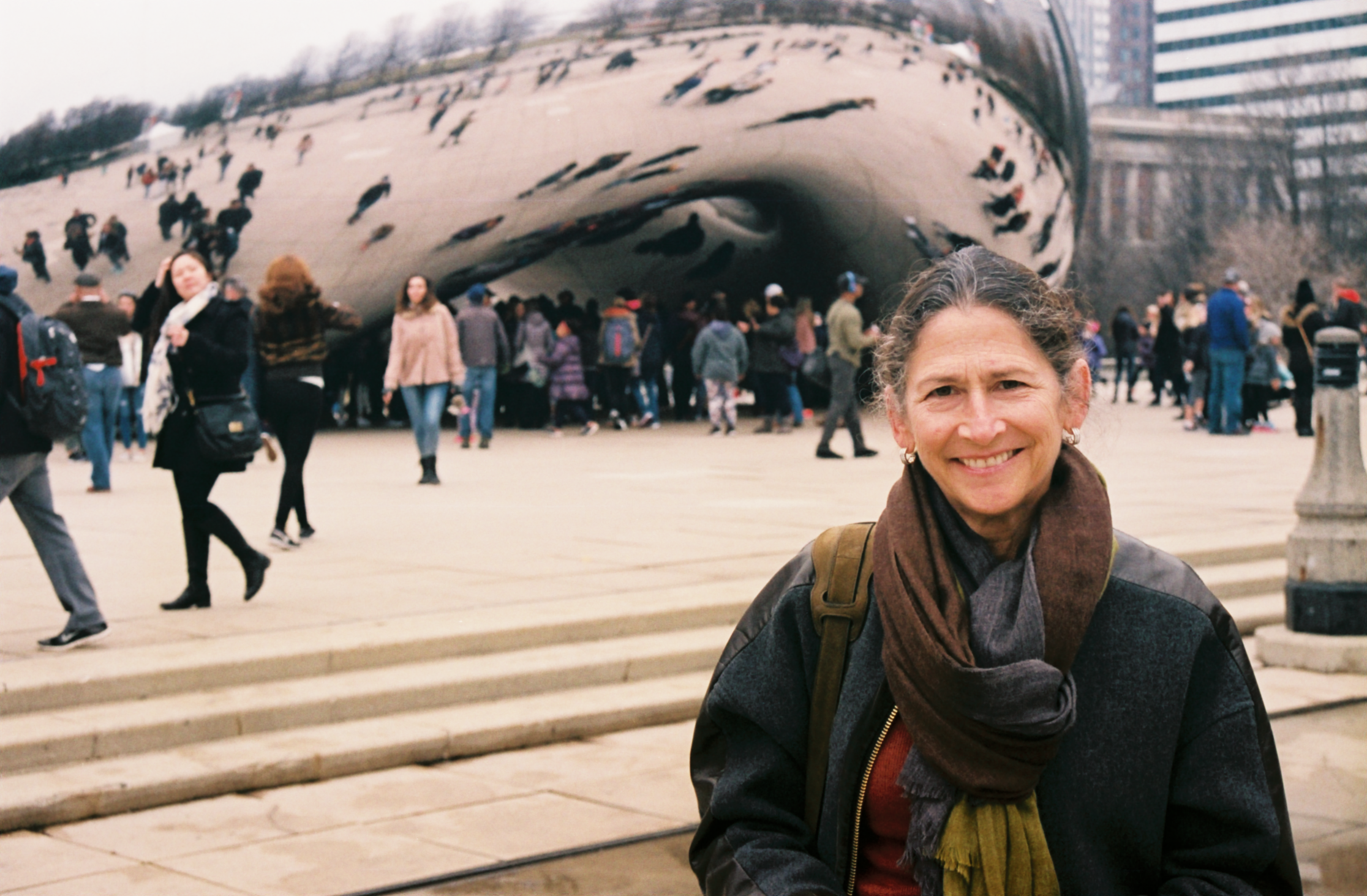 My mom in her hometown Chicago