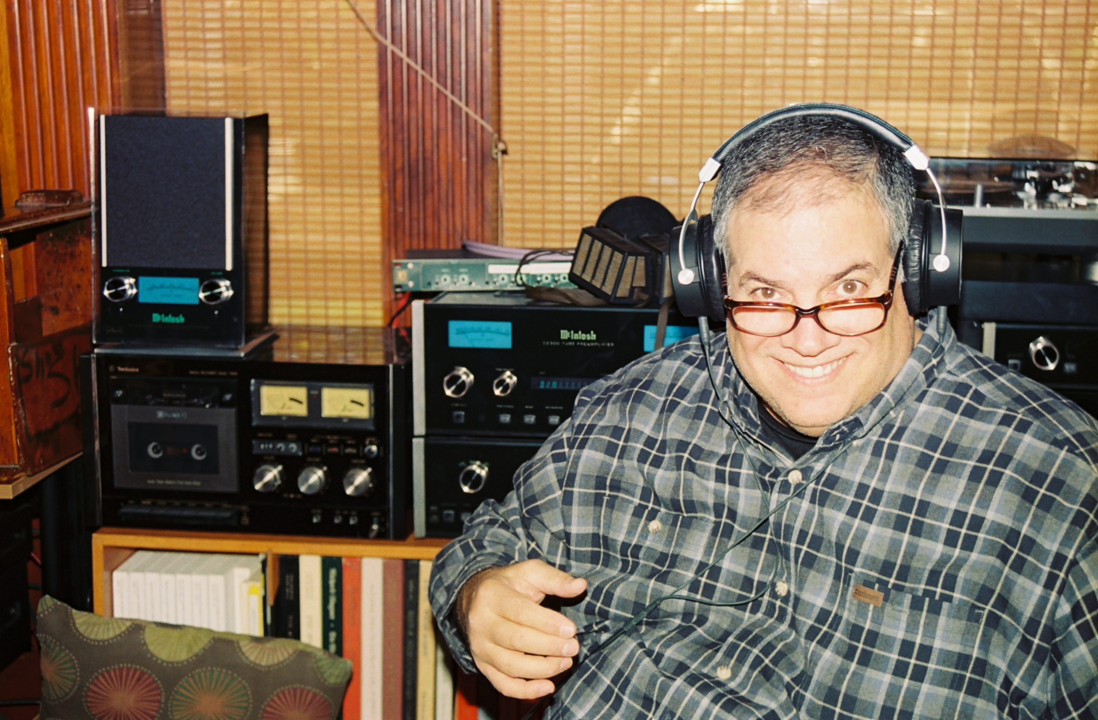 My Dad in his audio lair