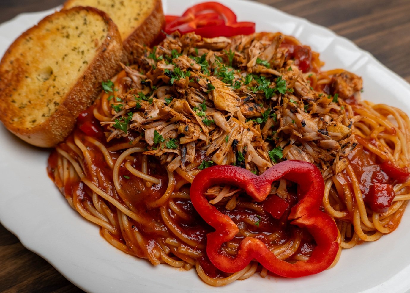 BBQ Spaghetti Plated