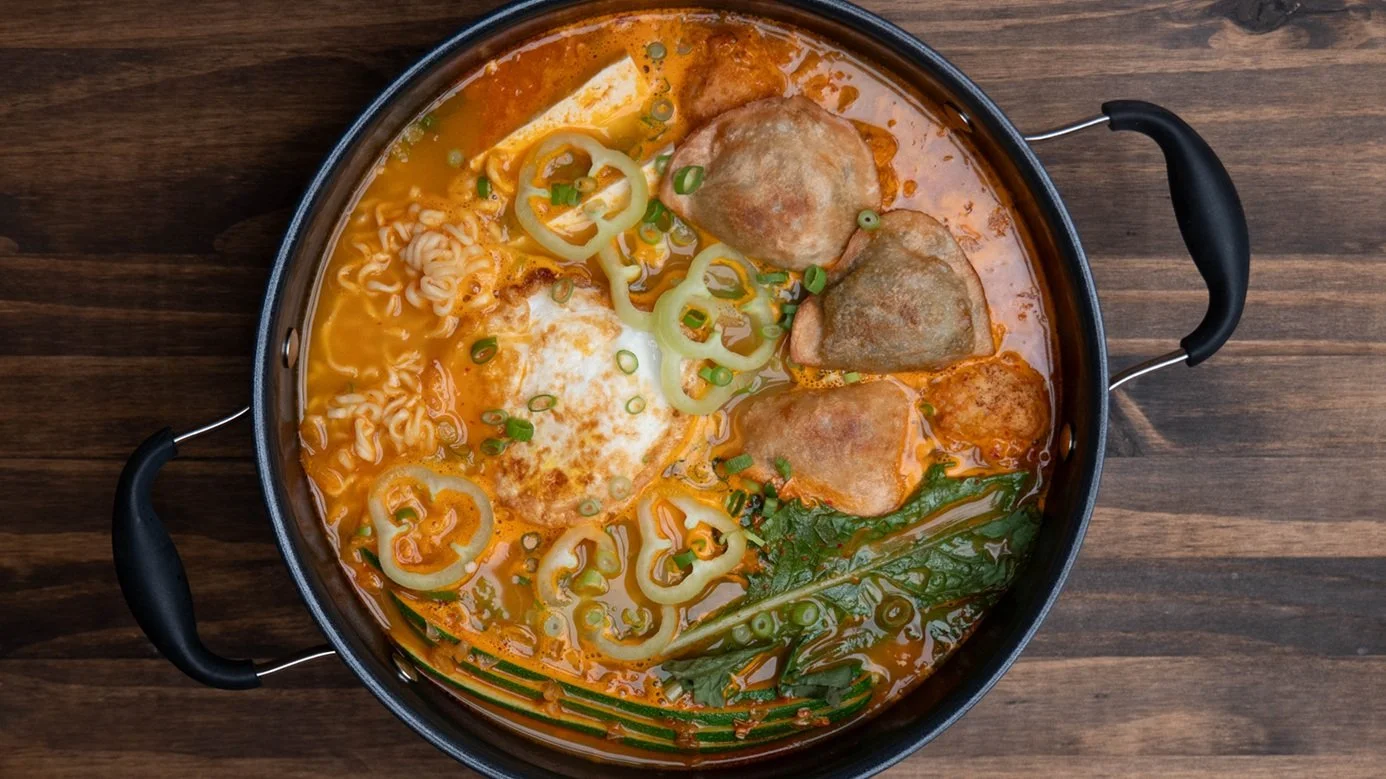 Plated Ramen Fresh Ingredients