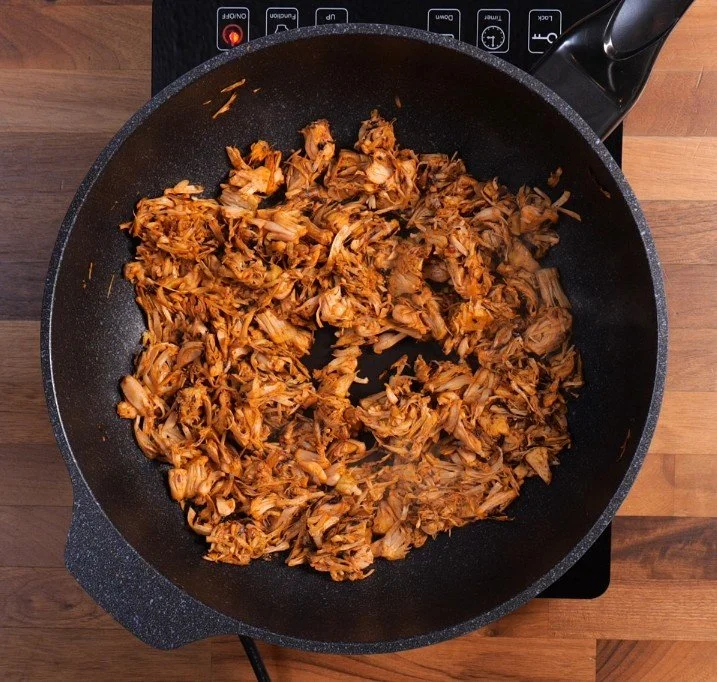 Vegetarian pulled pork from above