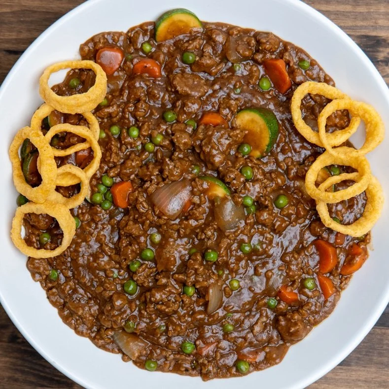 Hamburger Curry top down