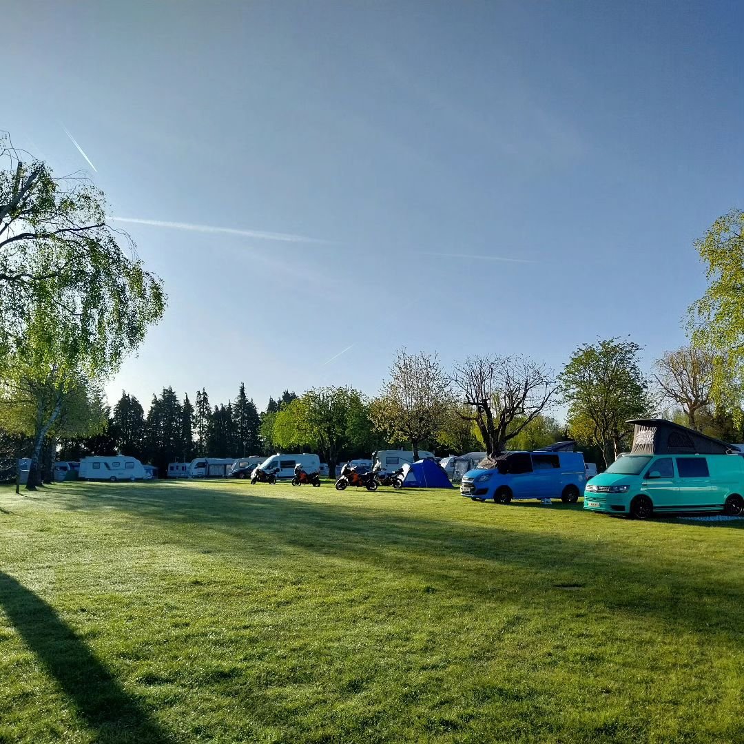 Good morning! Hope everyone has a great weekend! #Camping #Campsite #abergavenny #blueskies