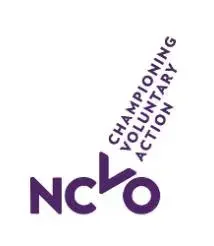 NCVO Member badge  with purple checkmark design