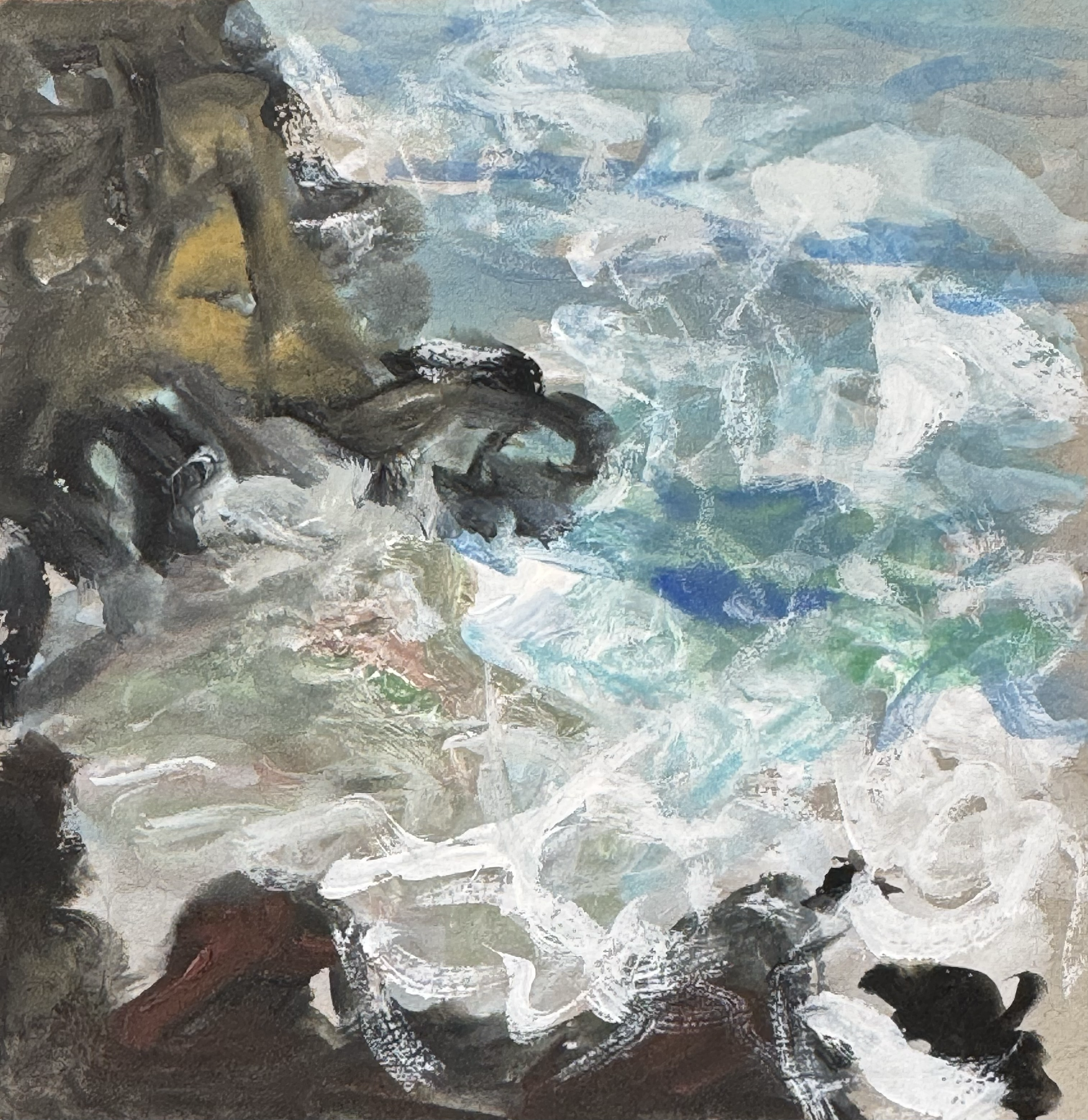 4" x 4" gouache on paper, 2025