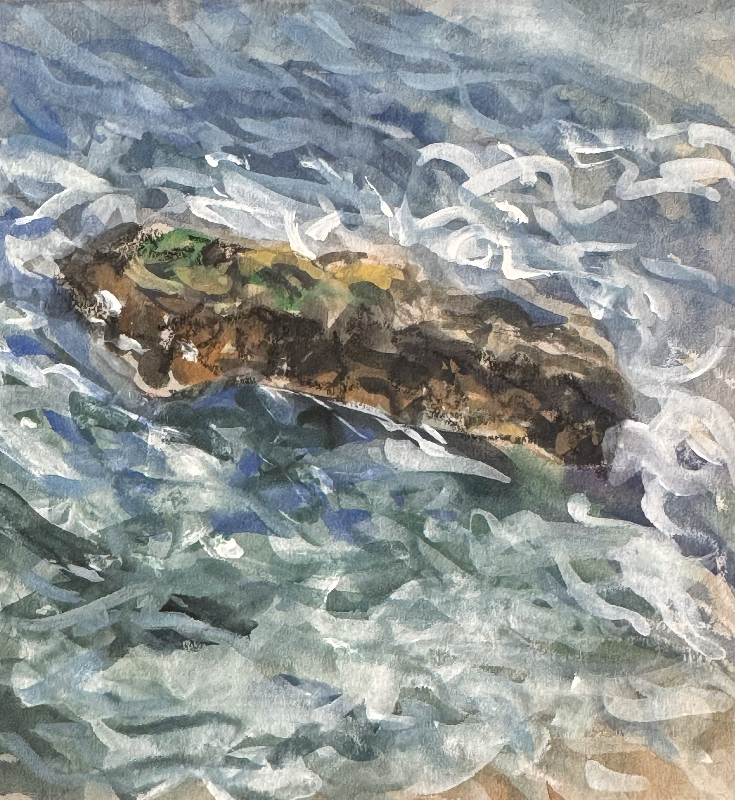 4" x 4" gouache on paper, 2025