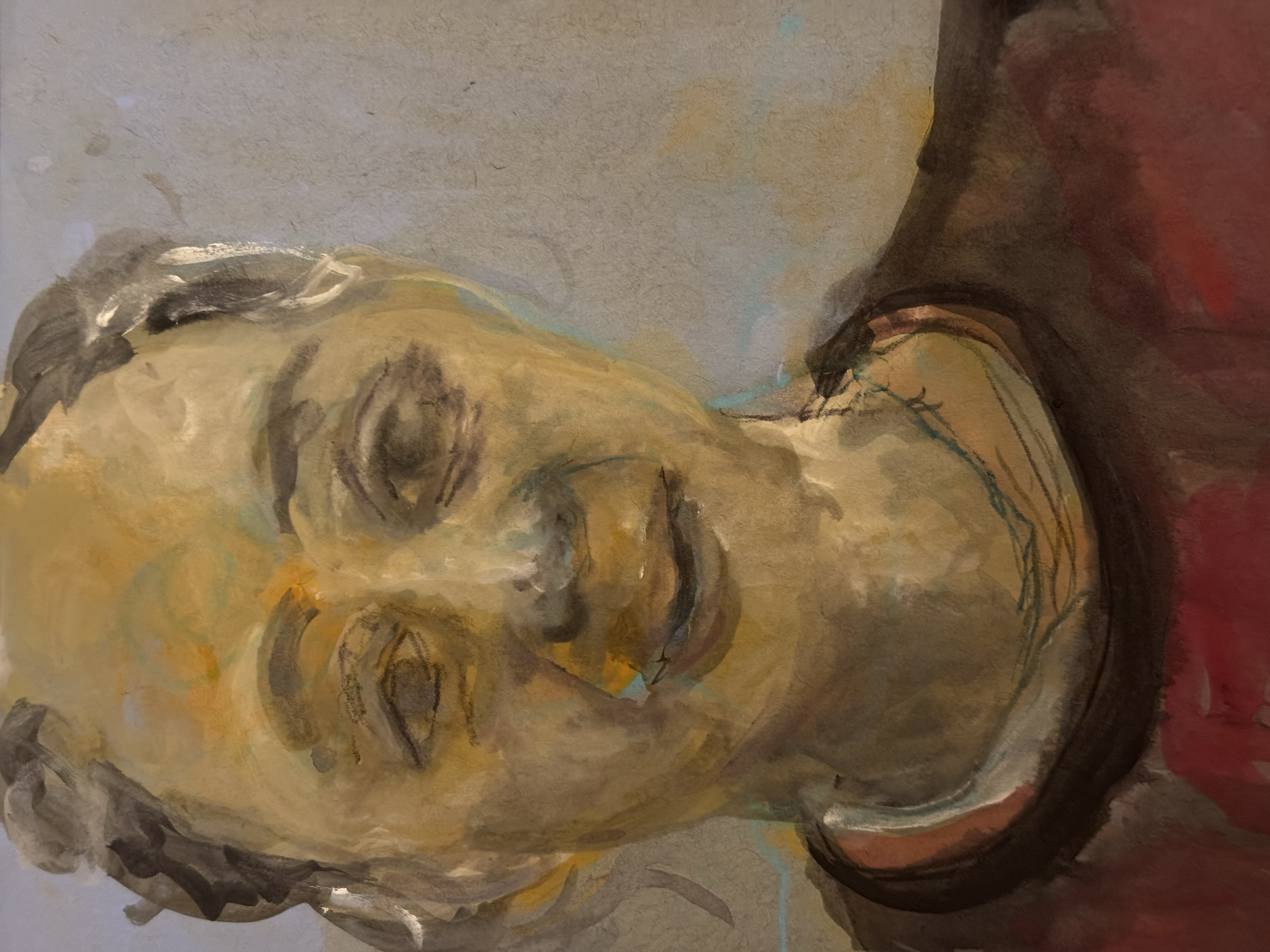 Soft 2025 Gouache on paper 6" x 8"