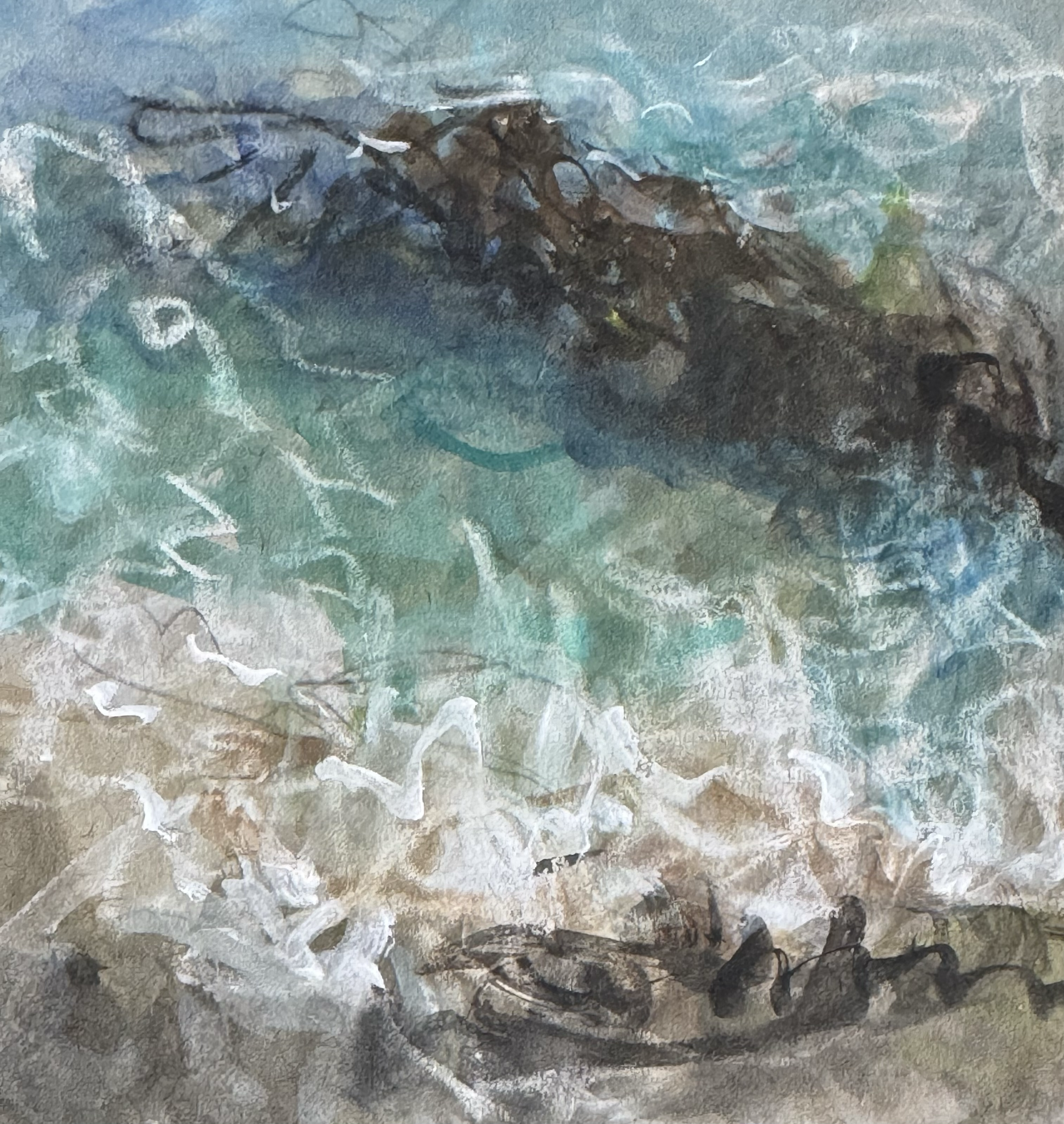 4" x 4" gouache on paper, 2025