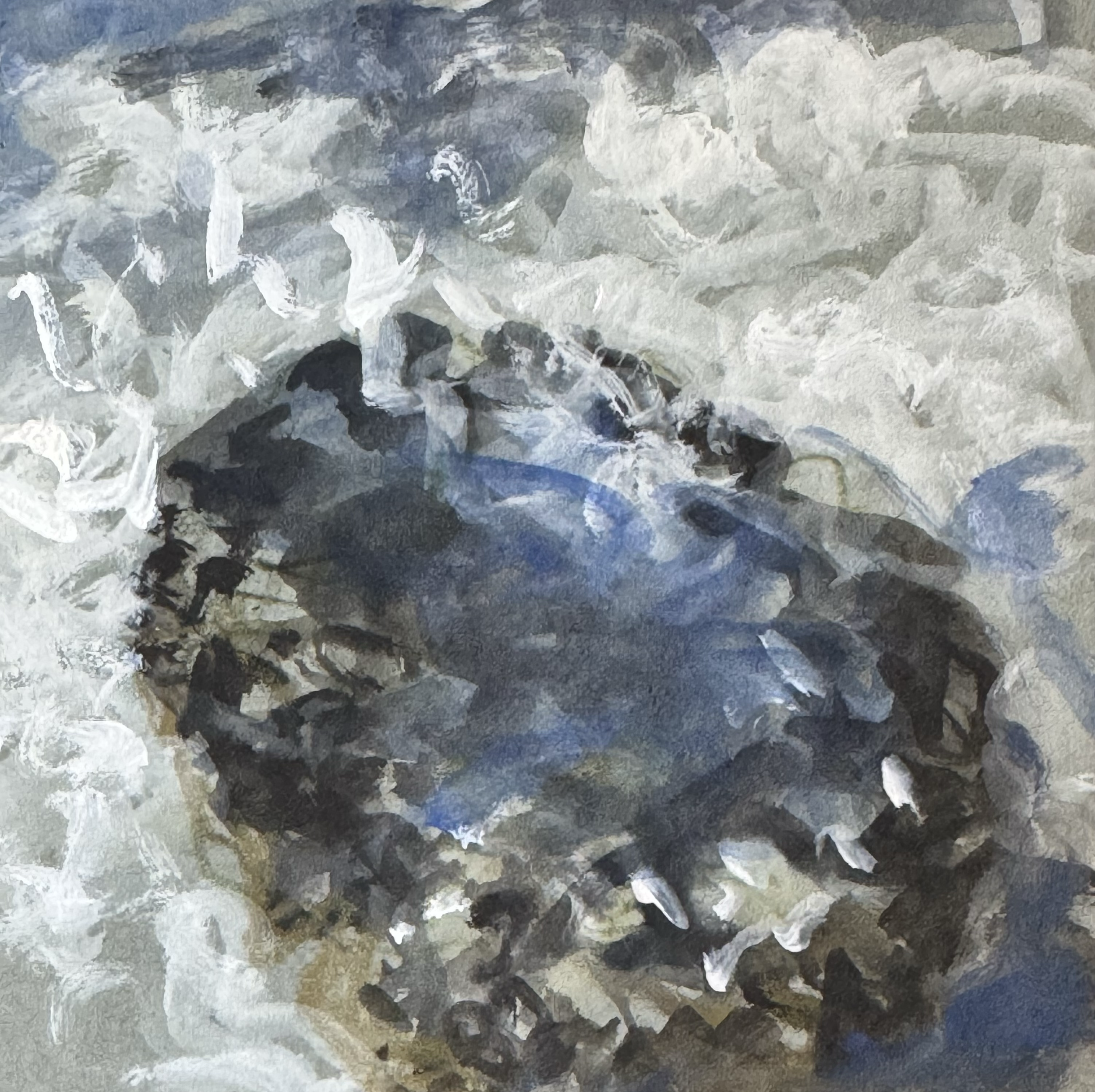 4" x 4" gouache on paper, 2025