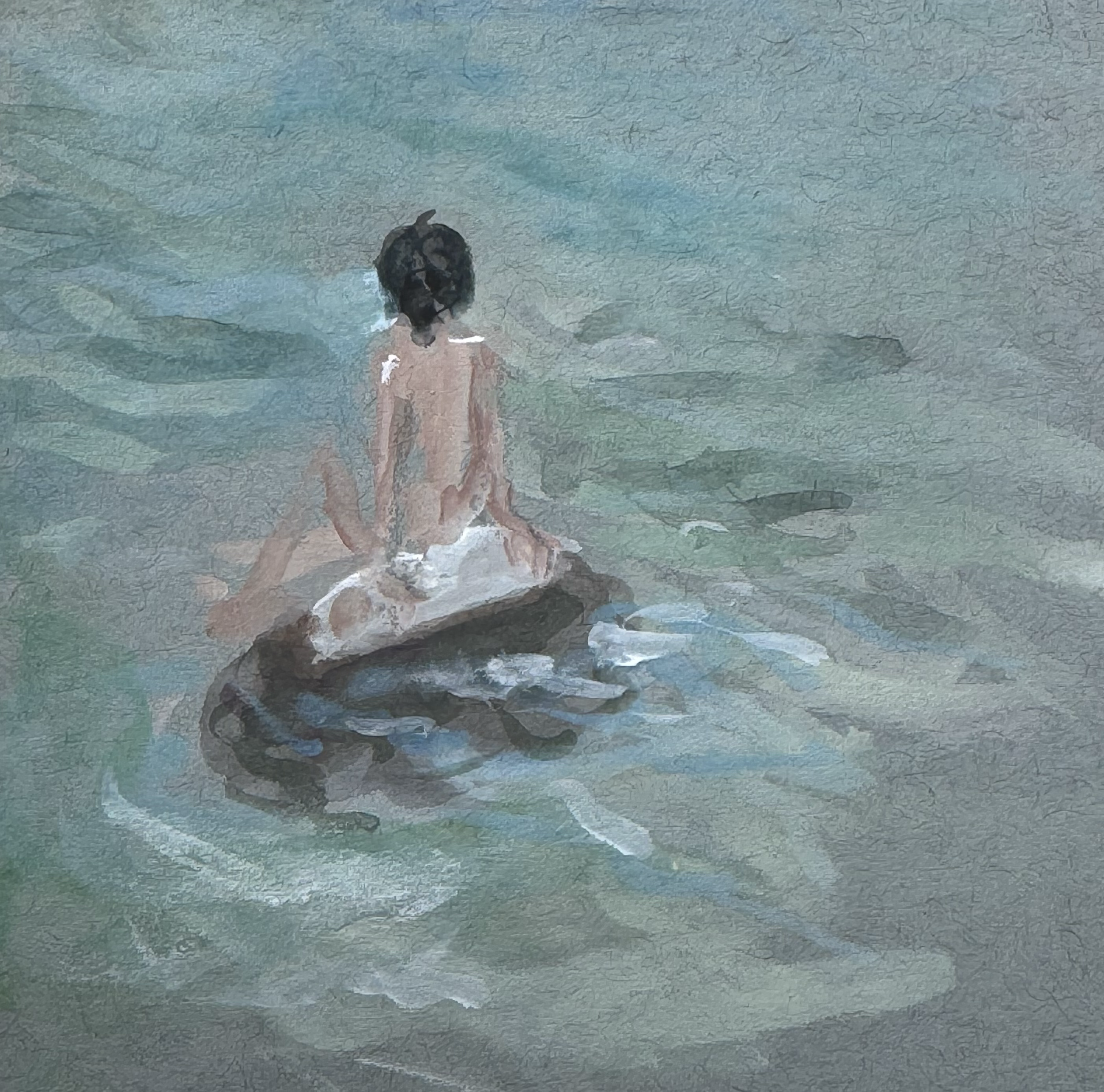 4" x 4" gouache on paper, 2025 (private collection)