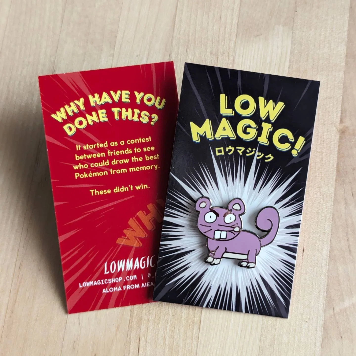 Taylor Swift says, don't cry at the gym! Especially if you lose to this Rattata! Hey did you see our new packaging? Come see our stuff this Saturday at Kahala Mall with @momoterrascapes , 10am&mdash;4pm. #rattata #peakart