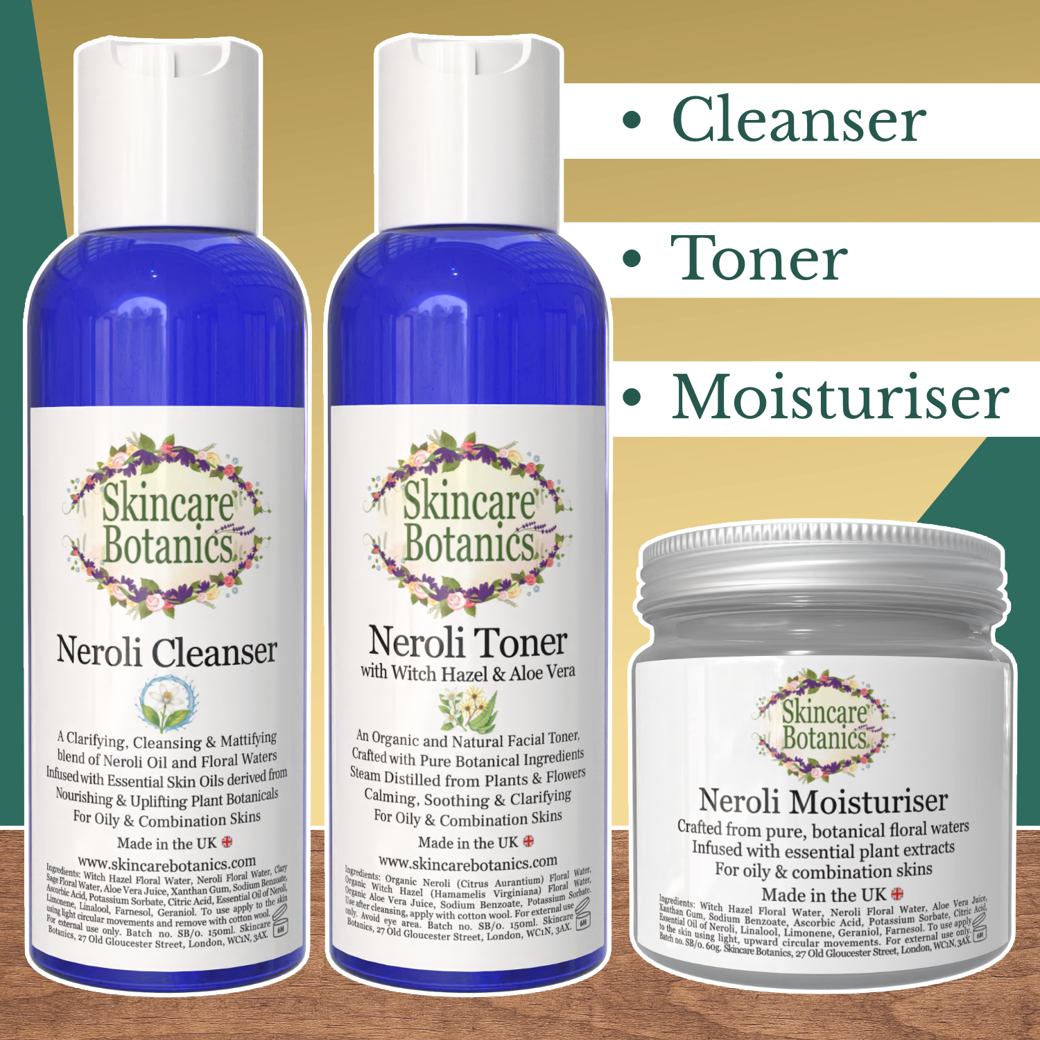 Neroli Skincare Set for Combination Skin