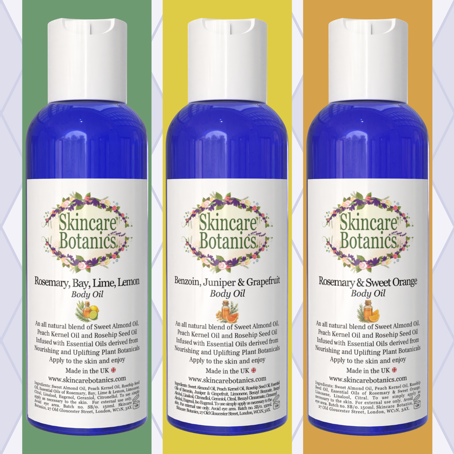 Body Oil 'Herbal' Trio