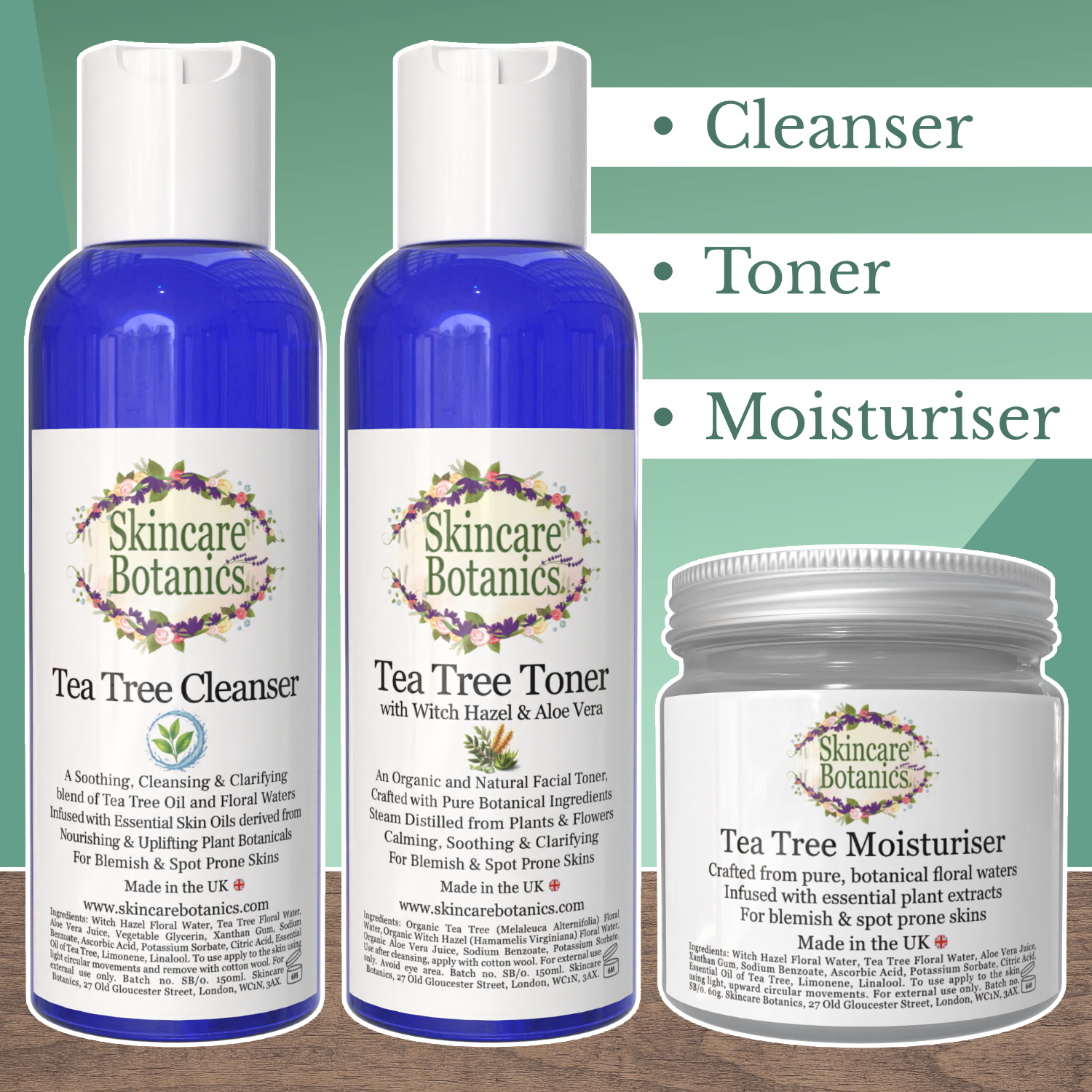 Tea Tree Skincare Set for Blemish Skin